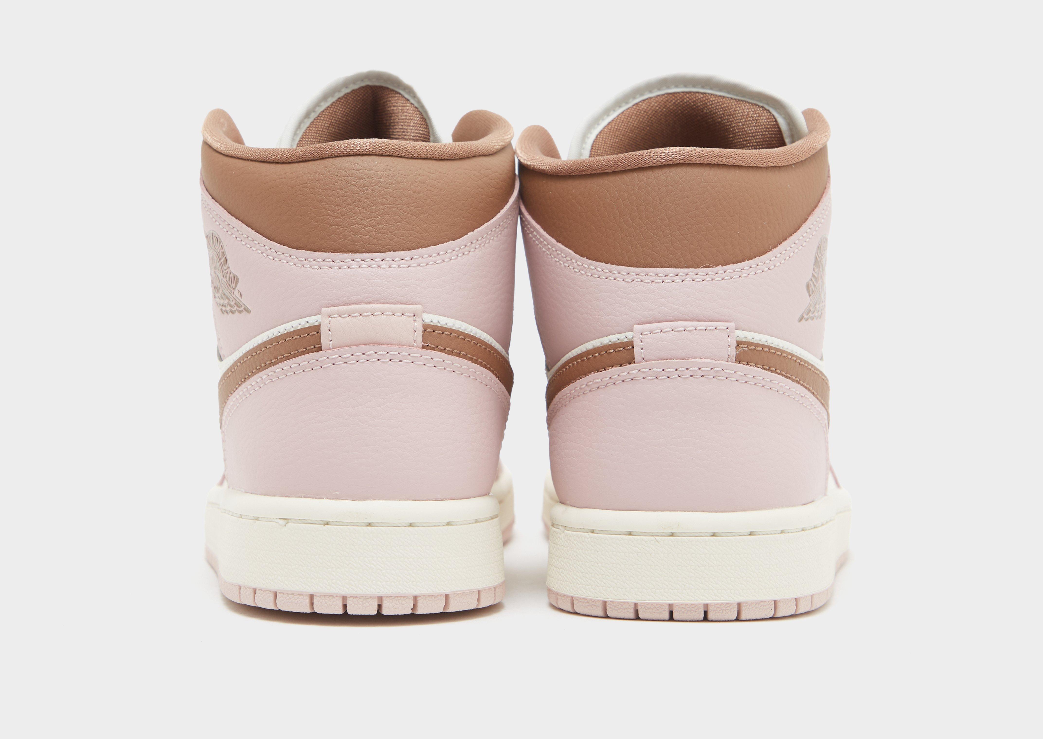 Buty sneakersy damskie AIR JORDAN 1 MID BQ6472-620 Pomarańczowy