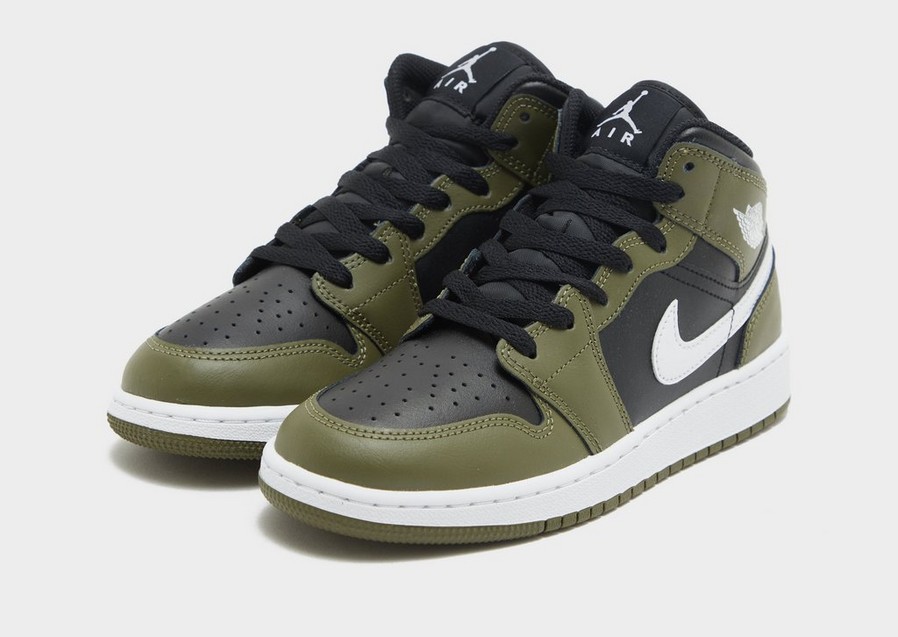 Дитячі кросівки AIR JORDAN 1 MID DQ8423-092 Хакі