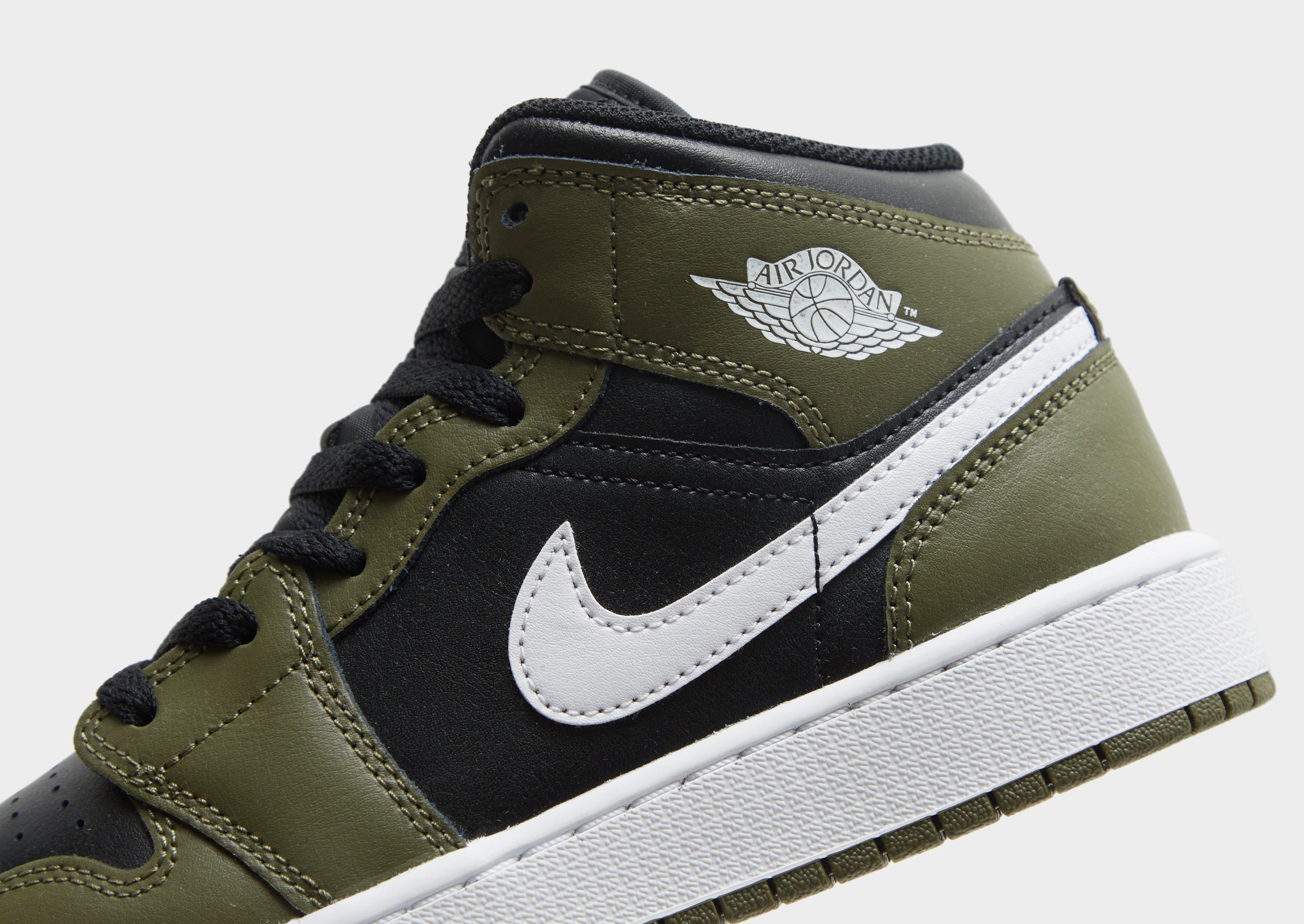 Kedai vaikams AIR JORDAN 1 MID DQ8423-092 Rusvai žalsva