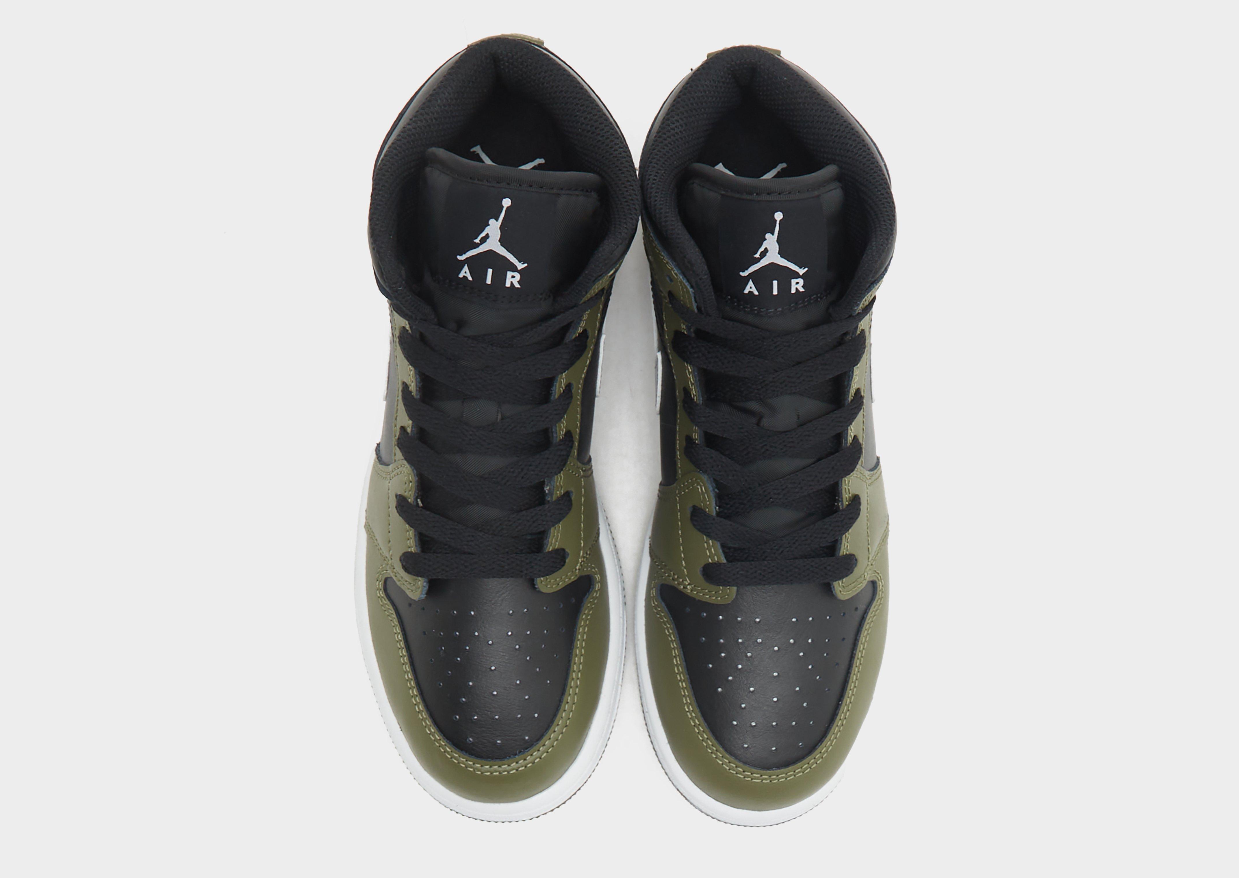 Kedai vaikams AIR JORDAN 1 MID DQ8423-092 Rusvai žalsva