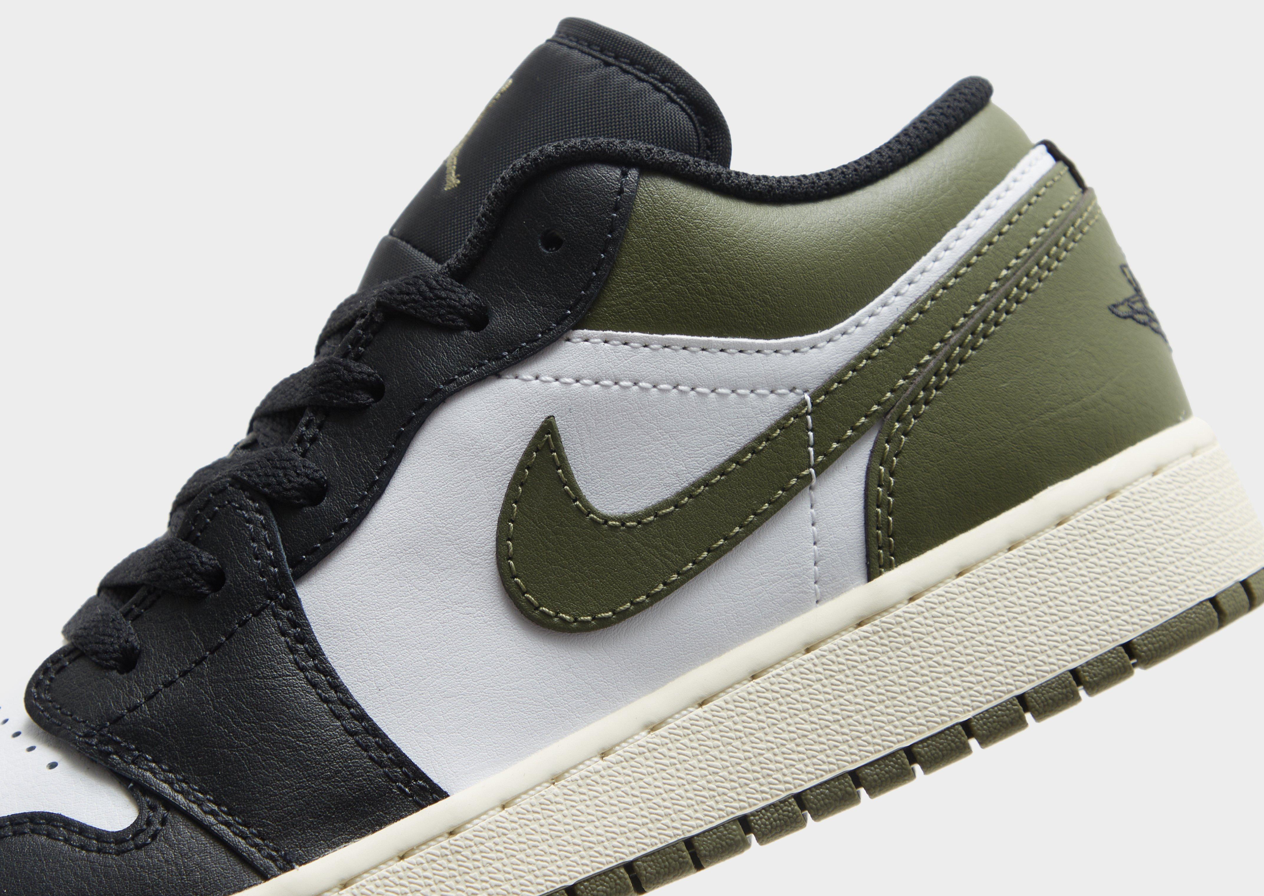 Gyerek sneakers AIR JORDAN 1 LOW  553560-092 Khaki