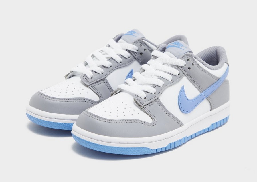 Buty sneakersy dla dzieci NIKE DUNK LOW BG FB9109-121 Szary