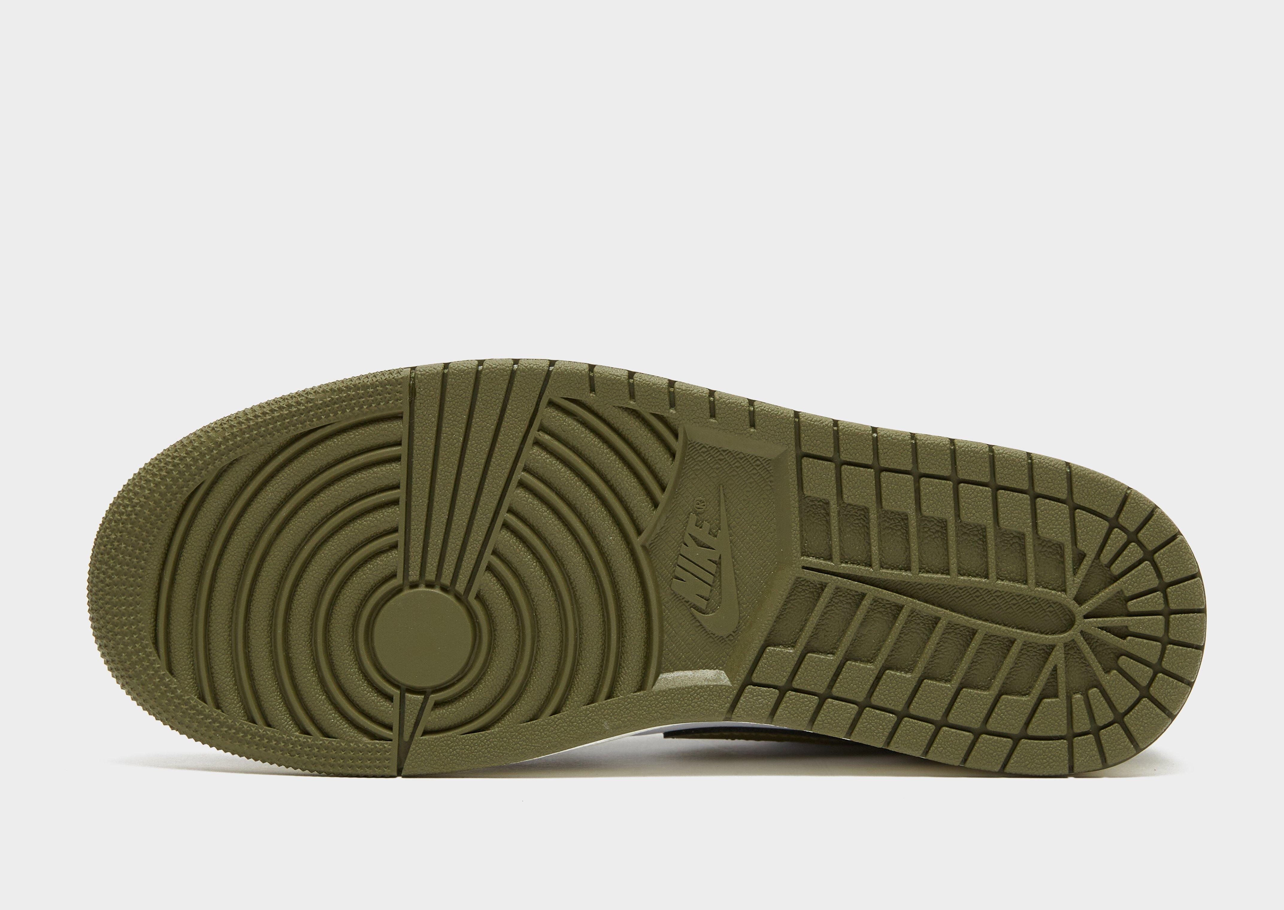 Buty sneakersy męskie AIR JORDAN 1 LOW  553558-092 Zielony