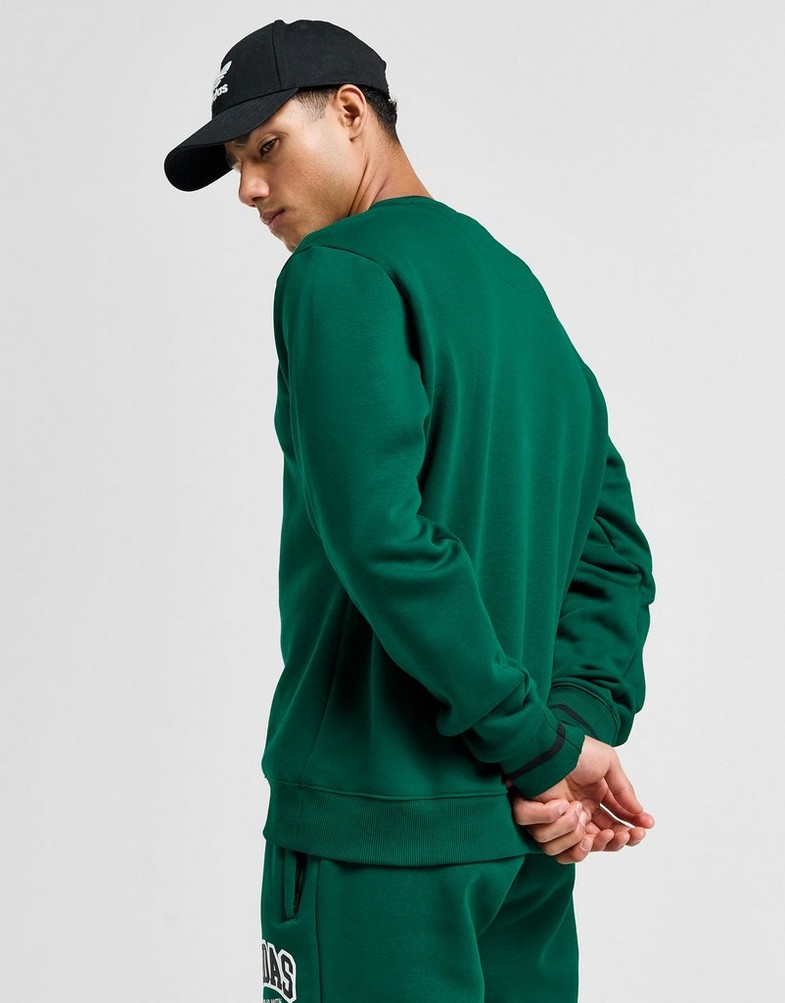 Bluză pentru bărbați ADIDAS BLUZĂ ARCH CREW C.GREEN JC8507 Verde