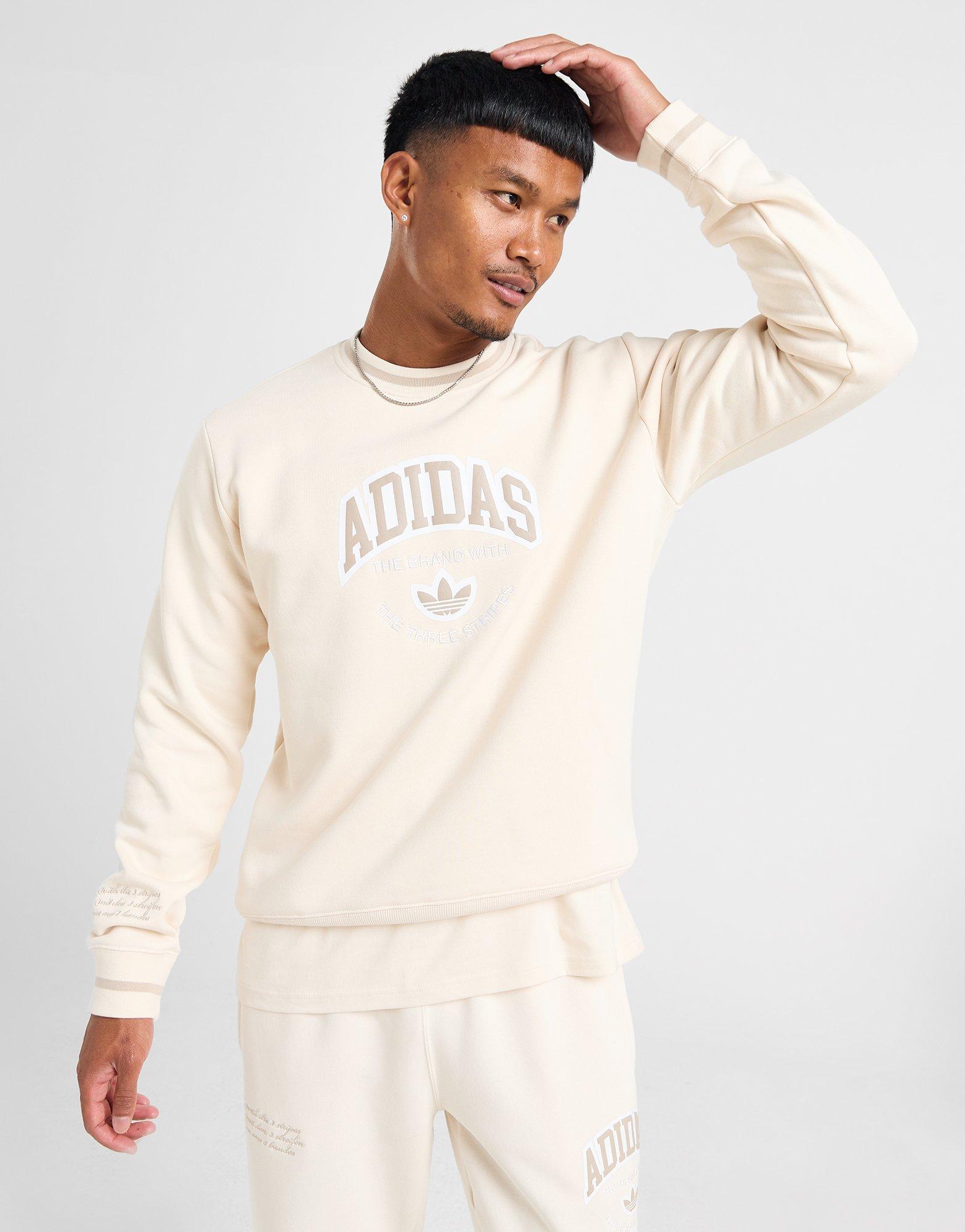Pánska mikina ADIDAS MIKINA ARCH CREW W.WHT JP1798 Bílá