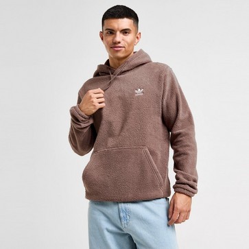 Bluză pentru bărbați ADIDAS BLUZĂ CU GLUGĂ SHERPA HD BROWN