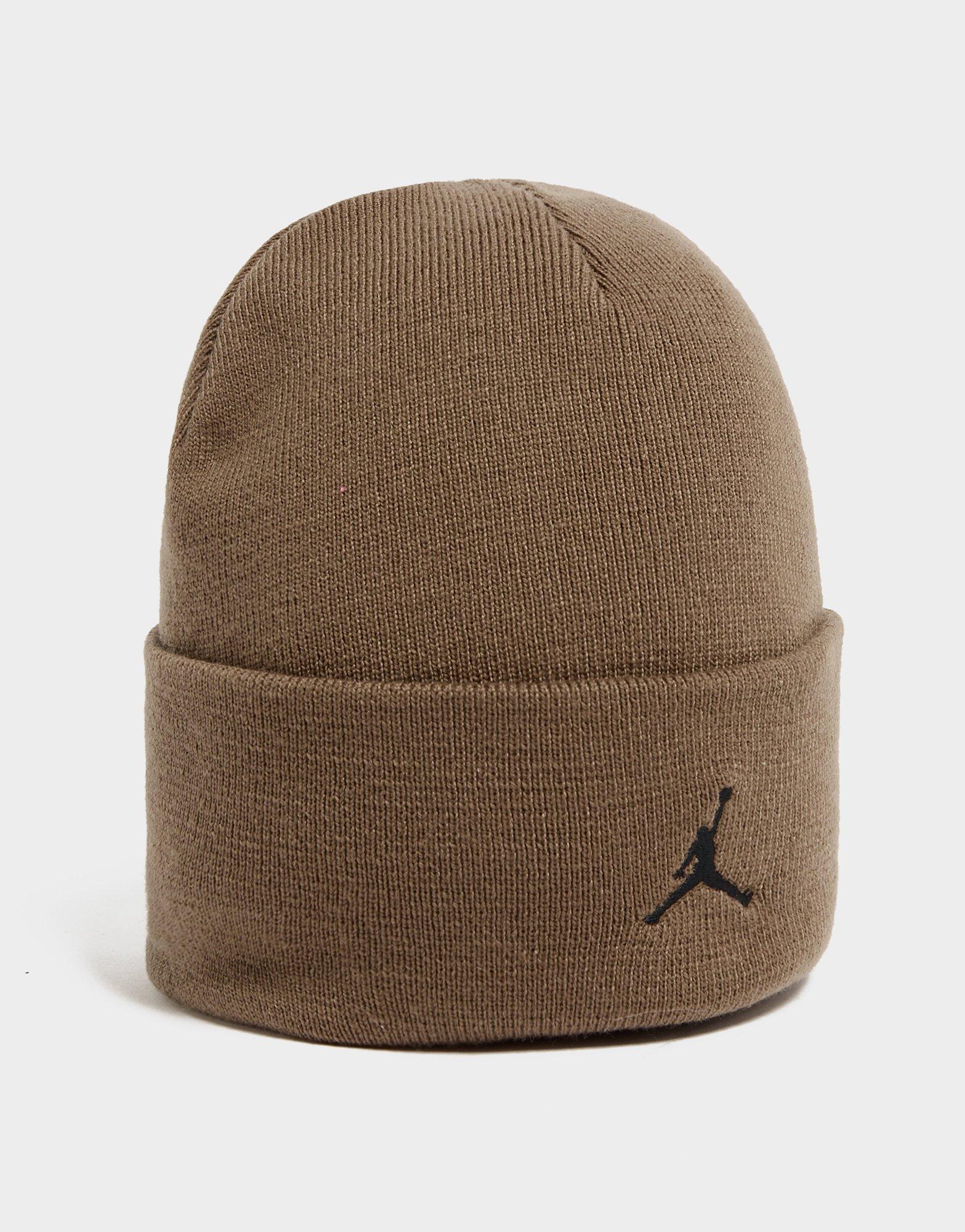 Dámská zimní čepice JORDAN ČEPICE U J PEAK BEANIE ESS FN4672-223 Hnědá