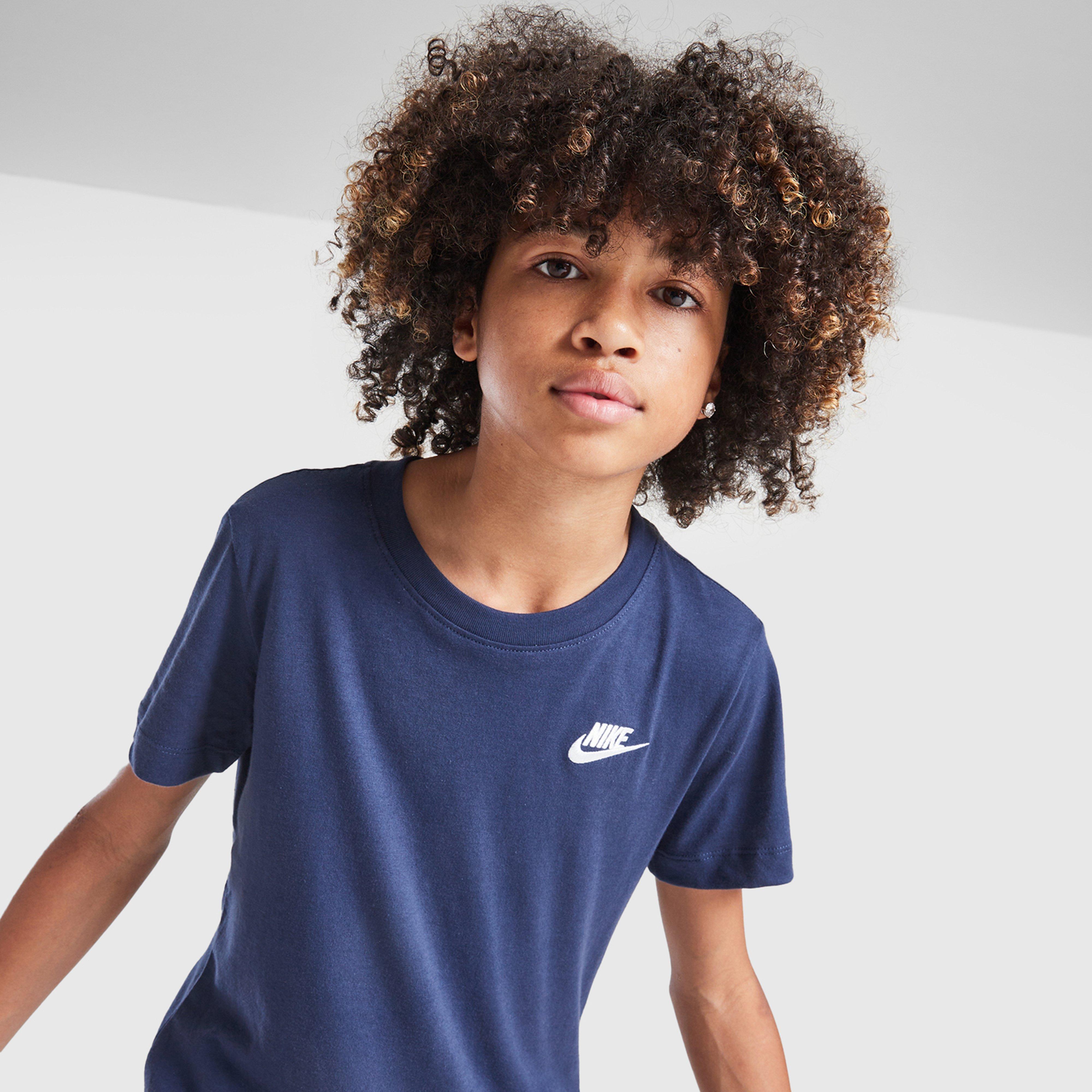 Detské tričko NIKE TRIČKO K NSW TEE EMB FUTURA LBR B