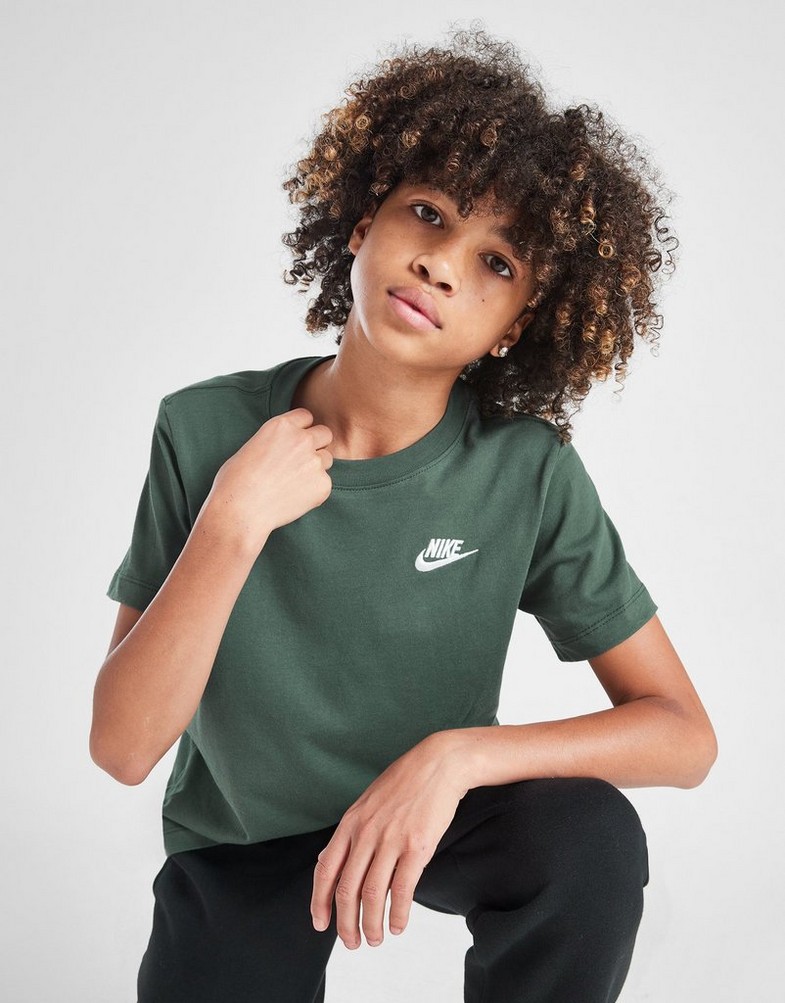 Дитячі футболки NIKE ФУТБОЛКА K NSW TEE EMB FUTURA LBR B FZ5177-338 Зелений