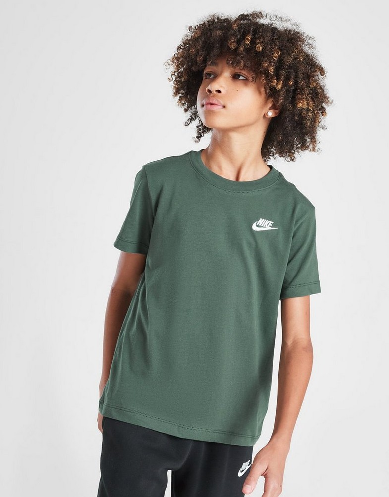 Дитячі футболки NIKE ФУТБОЛКА K NSW TEE EMB FUTURA LBR B FZ5177-338 Зелений