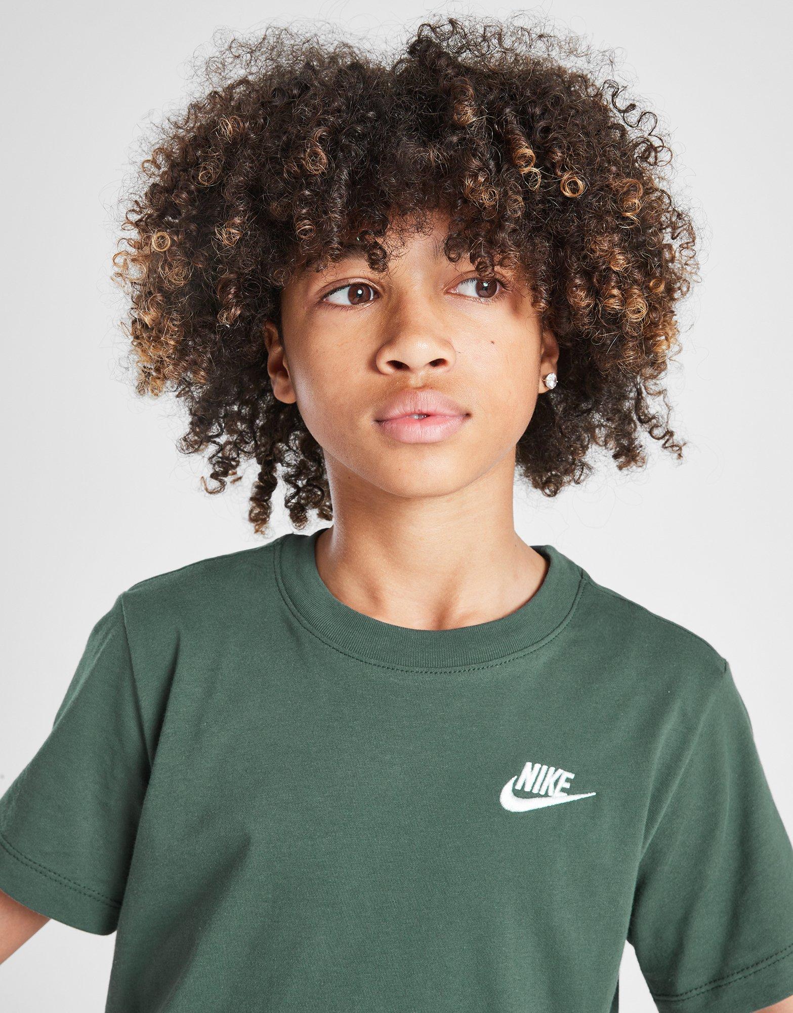 Vaikiški marškinėliai NIKE MARŠKINĖLIAI K NSW TEE EMB FUTURA LBR B FZ5177-338 Žalia