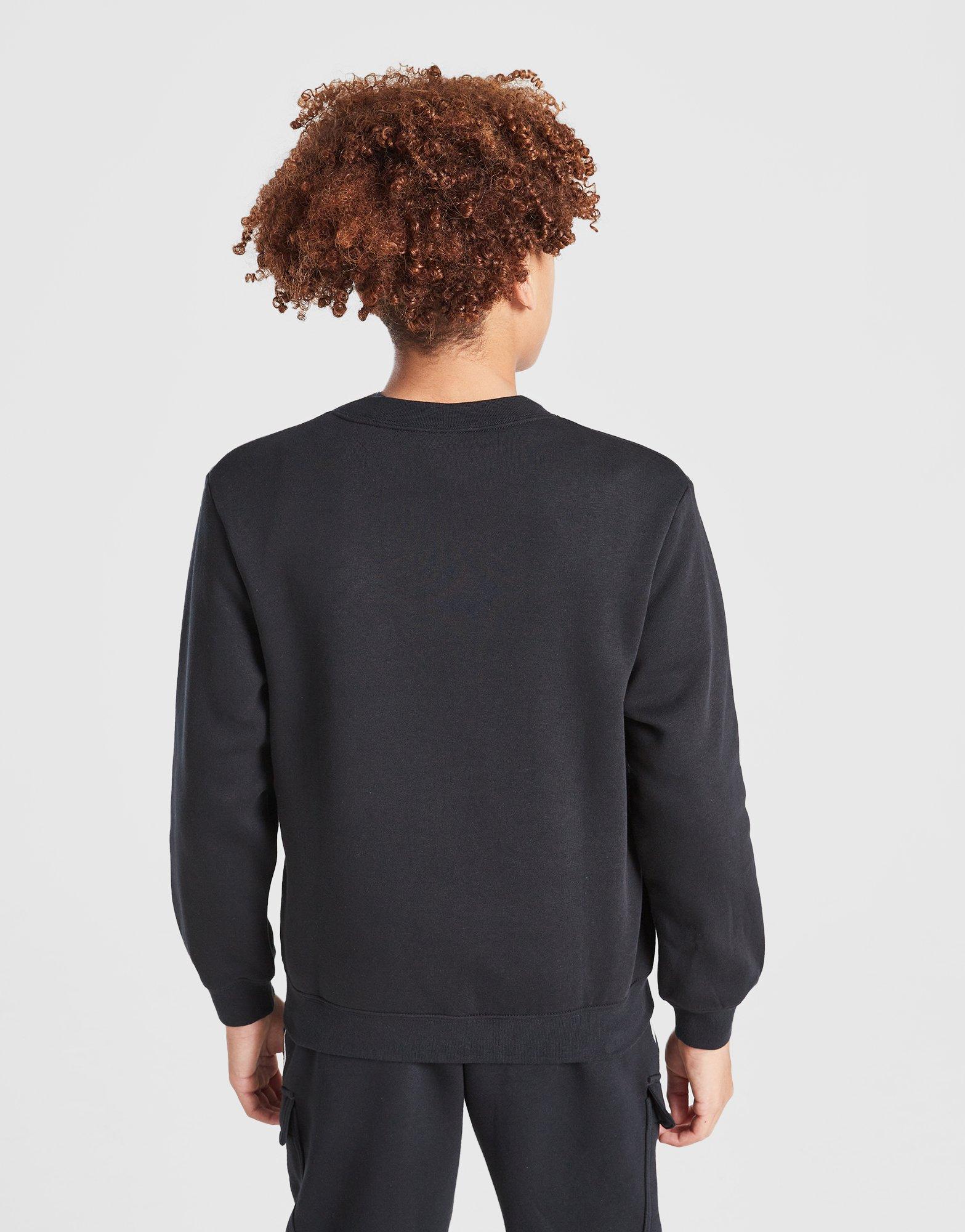 Gyerek pulóver NIKE PULÓVER B NSW SW AIR CREW FLC BB B HQ4187-010 Fekete