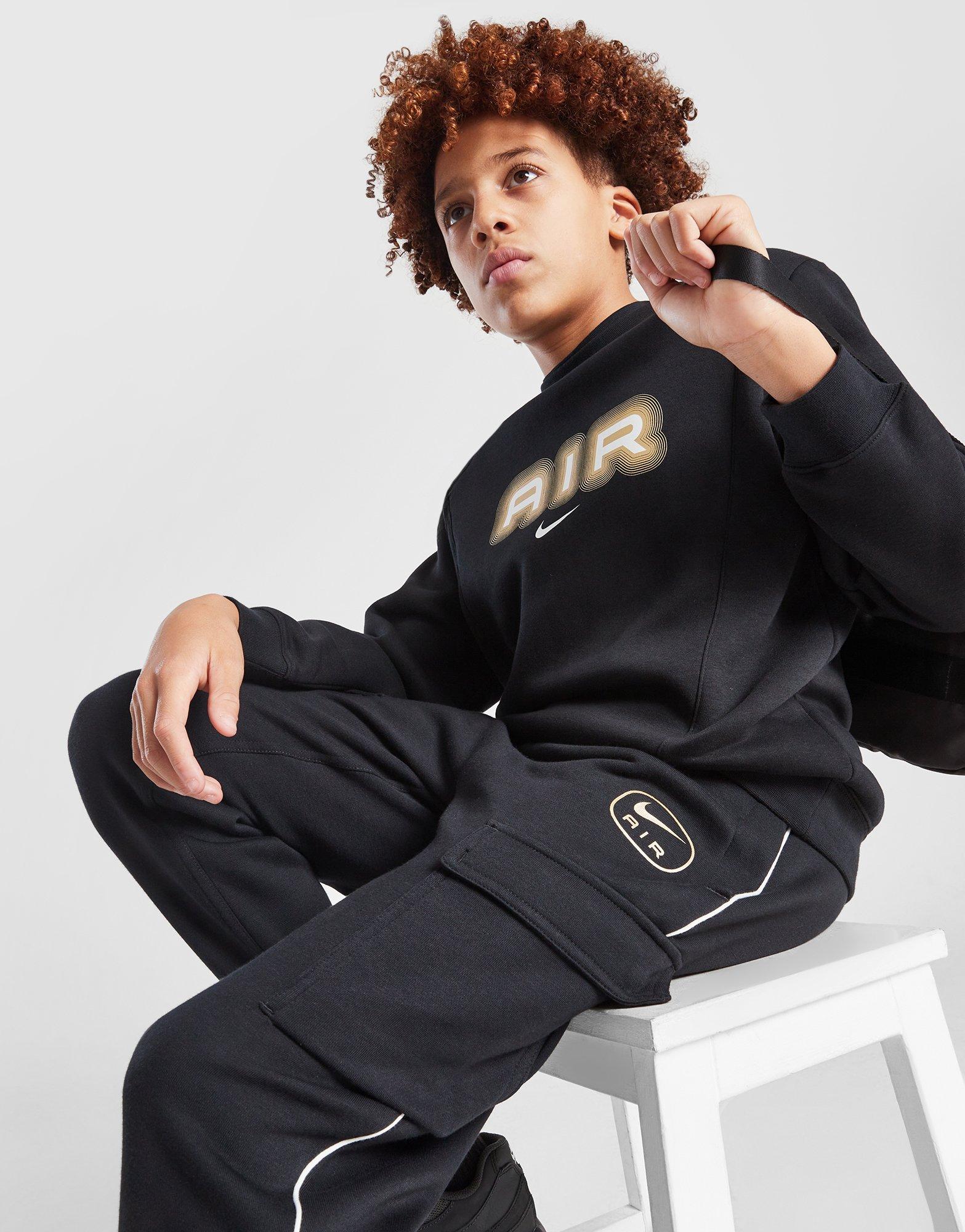 Дитячі штани NIKE ШТАНИ B NSW SW AIR CARGO PANT FLC B B HM4341-010 Чорний