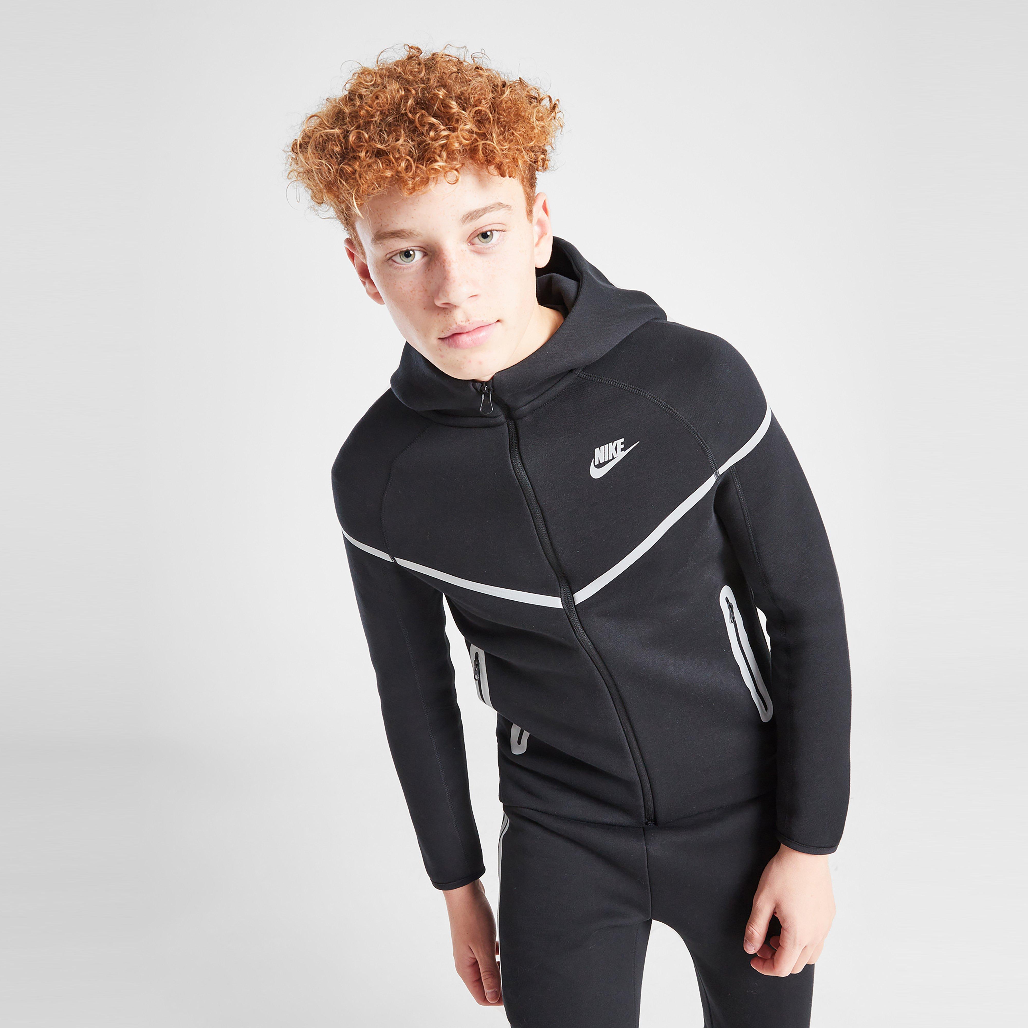 Bluza Hoodie dziecięca NIKE BLUZA ROZPINANA Z KAPTUREM B NSW TCH FLC SSNL B