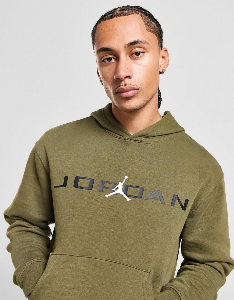 Чоловічі кофти JORDAN КОФТА З КАПЮШОНОМ M J ESS JD AIR STRCH FLC HQ4643-222 Зелений