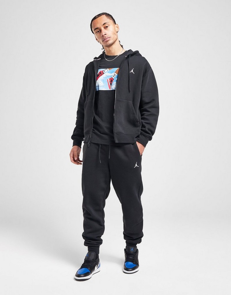 Bluza męska BLUZA ROZPINANA Z KAPTUREM JORDAN BRKLN FLC FZ FV7289-010 Czarny