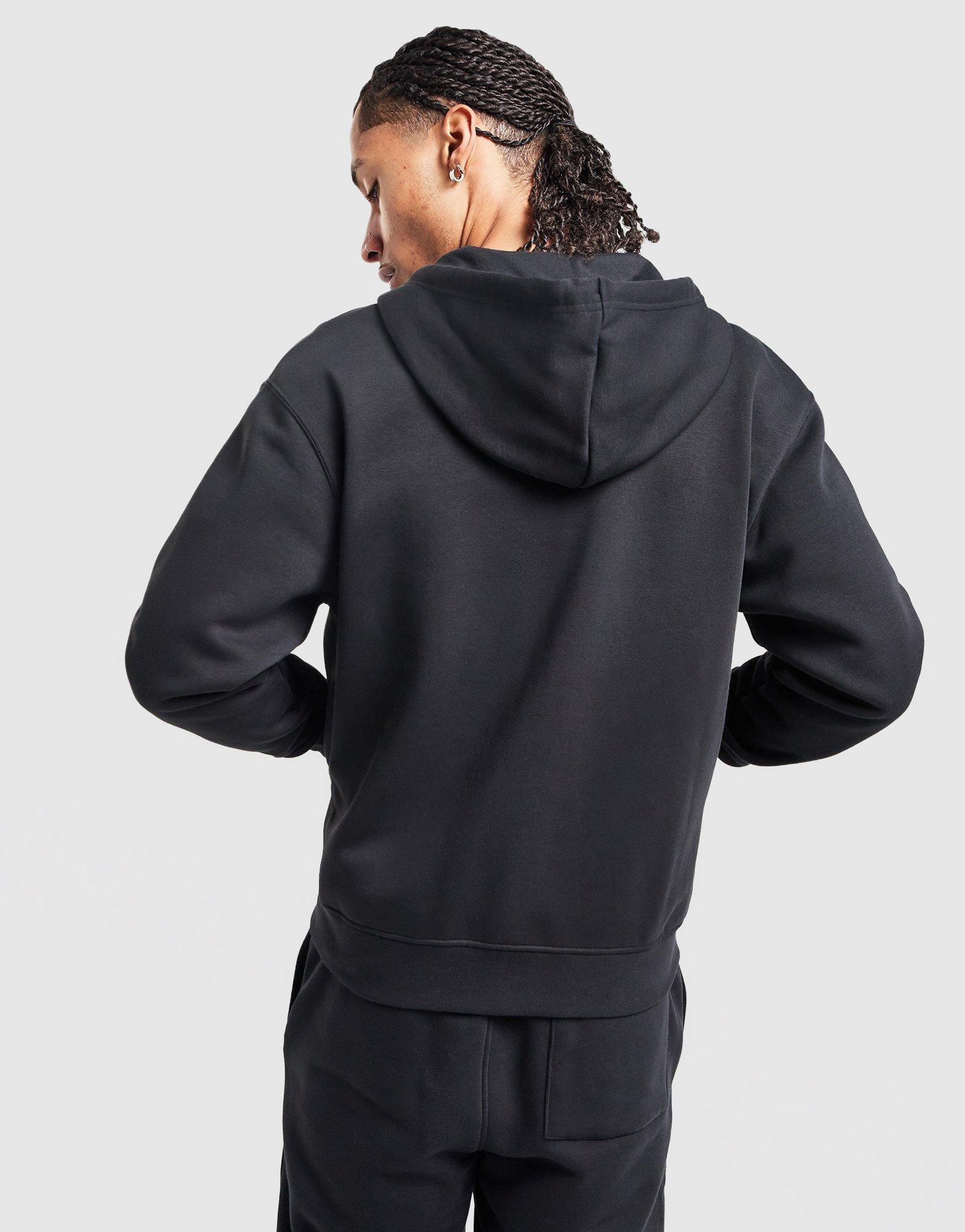 Férfi pulóverek PULÓVER CIPZÁRAS KAPUCNIS JORDAN BRKLN FLC FZ FV7289-010 Fekete