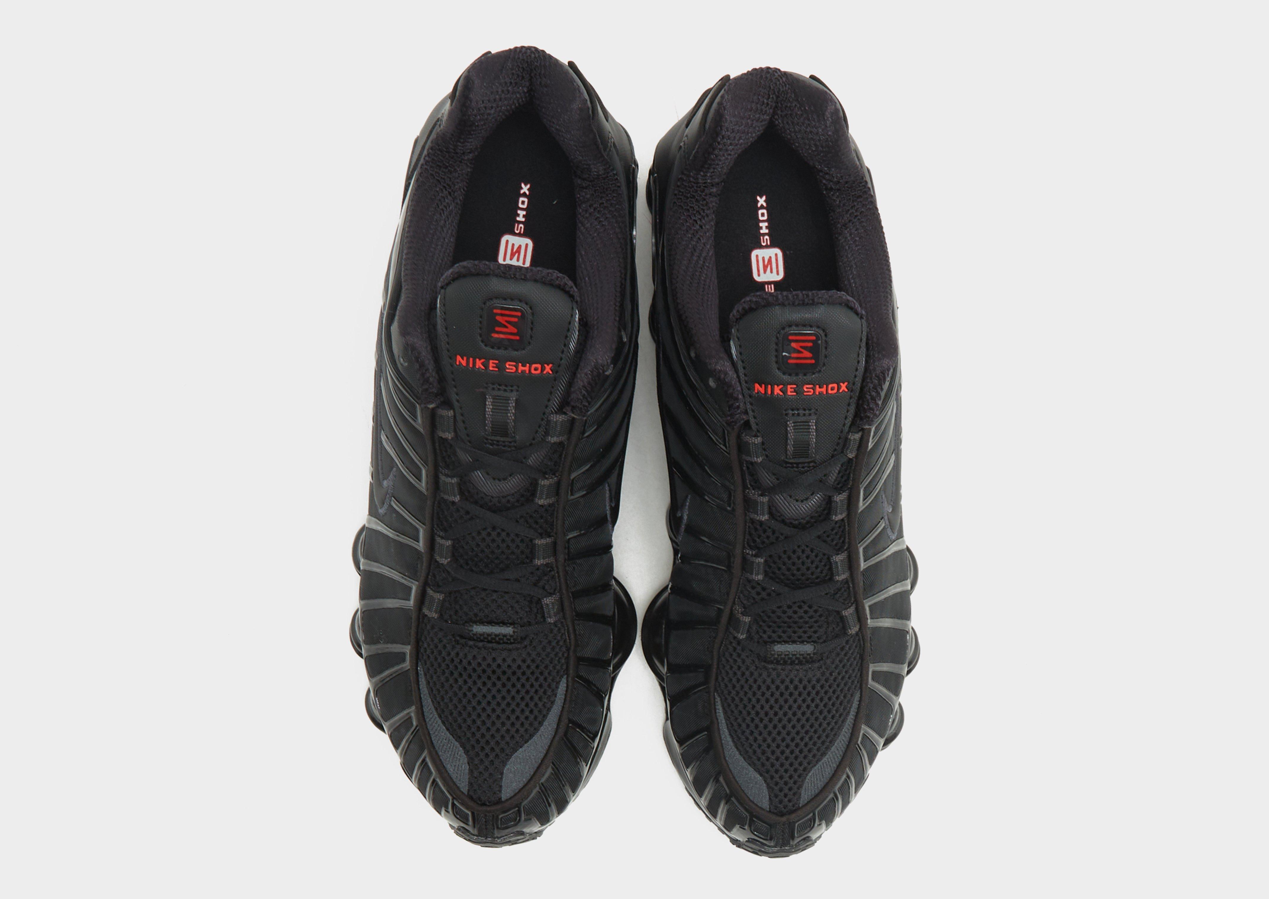 NIKE W SHOX TL BLACK/BLACK-MTLC HEMATITE-MAX ORANGE（ナイキ