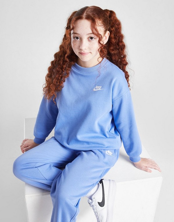 Nike Mikina G Nsw Club Flc Ovrszd Crew Lbr Girl