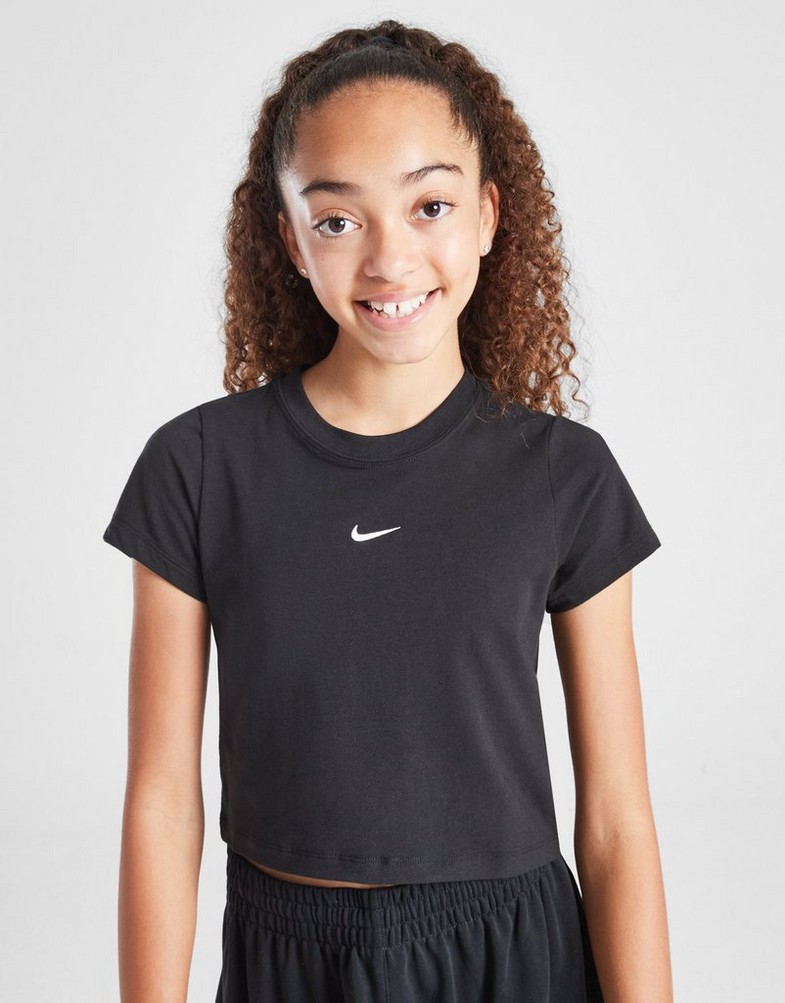 Дитячі футболки NIKE ФУТБОЛКА G NSW TEE SS SLIM MOD CROP HF7010-010 Чорний