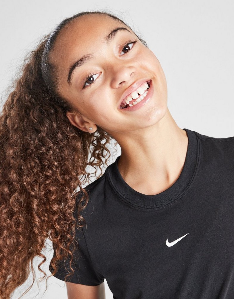 Дитячі футболки NIKE ФУТБОЛКА G NSW TEE SS SLIM MOD CROP HF7010-010 Чорний