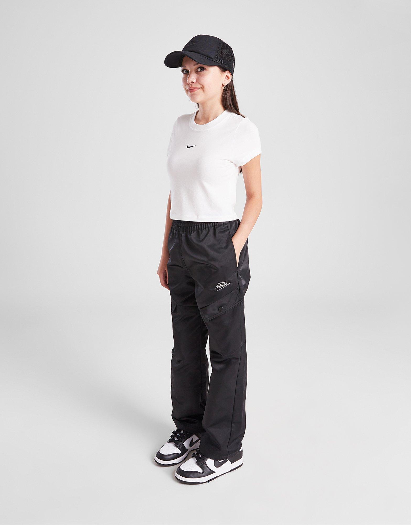 Tricou pentru copii NIKE TRICOU G NSW TEE SS SLIM MOD CROP HF7010-100 Alb