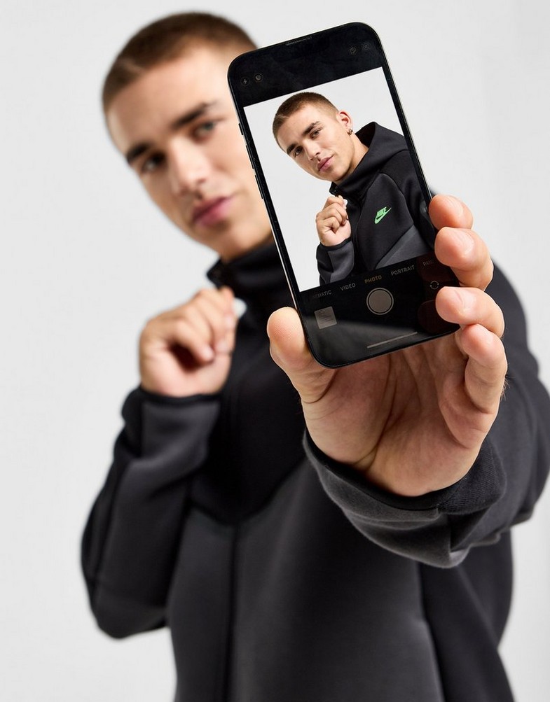 Чоловічі кофти NIKE КОФТА З КАПЮШОНОМ M NK TCH FLC FZ WR HOODIE HV0949-015 Чорний
