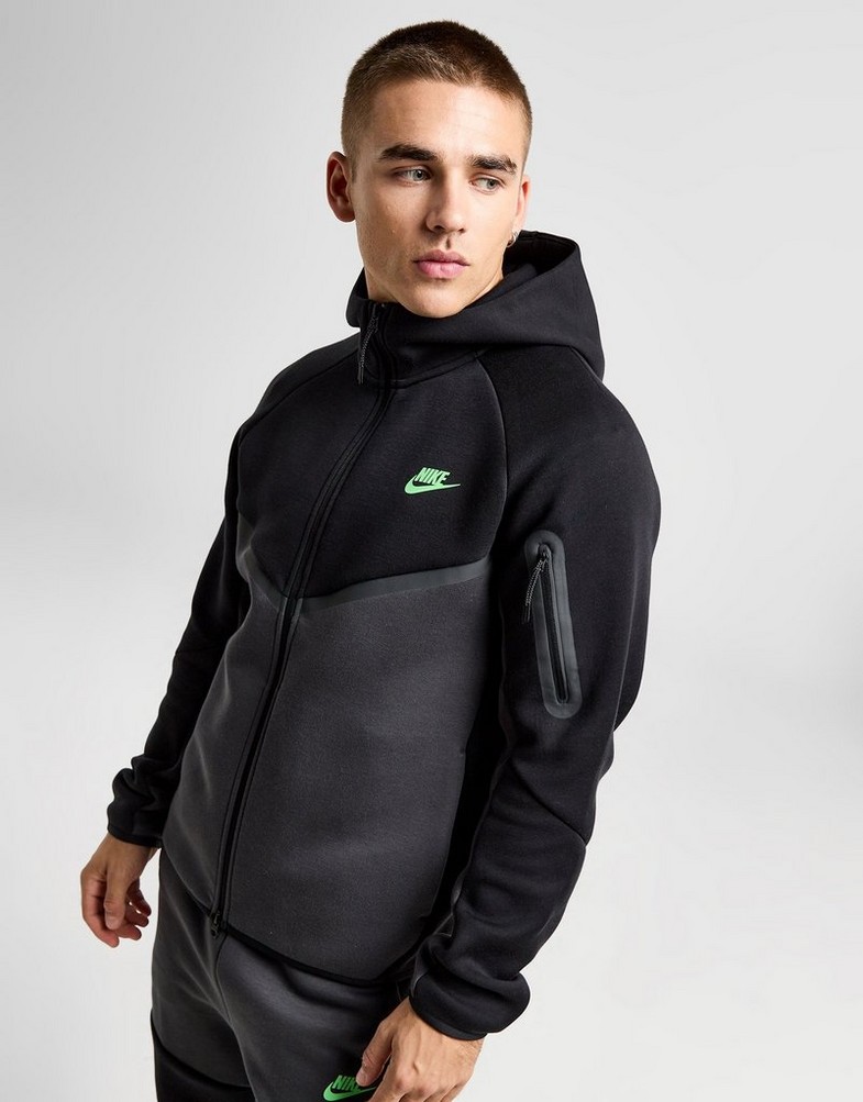 Чоловічі кофти NIKE КОФТА З КАПЮШОНОМ M NK TCH FLC FZ WR HOODIE HV0949-015 Чорний