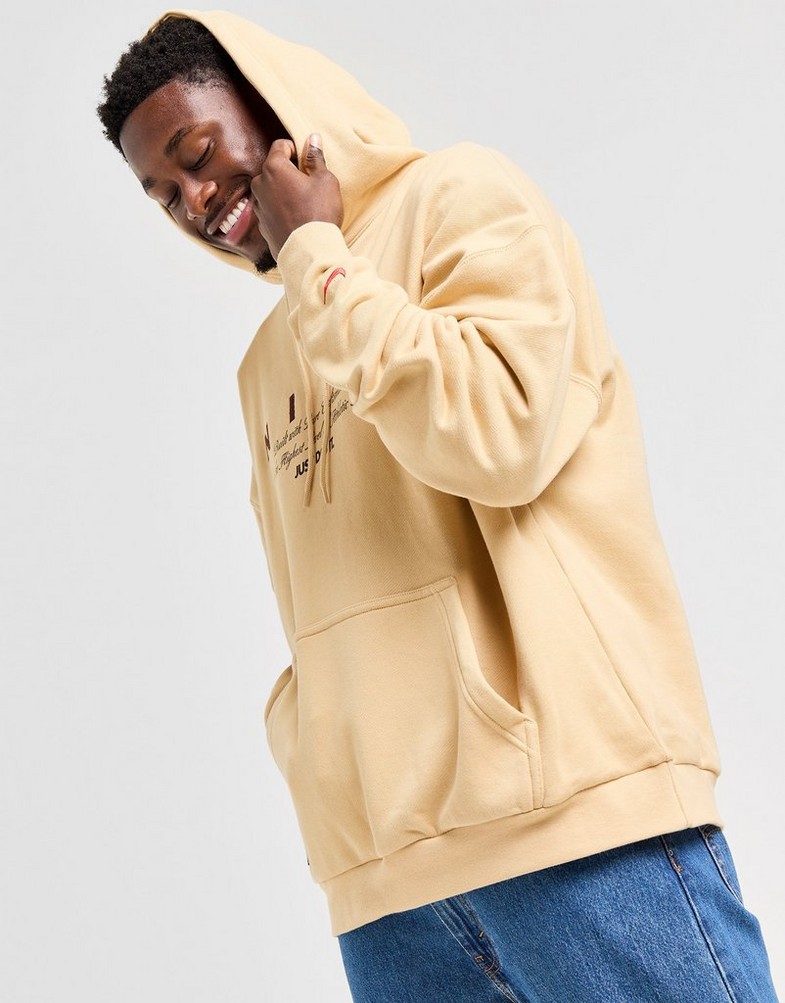 Bluză pentru bărbați NIKE BLUZĂ CU GLUGĂ M NK CLUB OS PO HD GCEL HV4006-233 Bej
