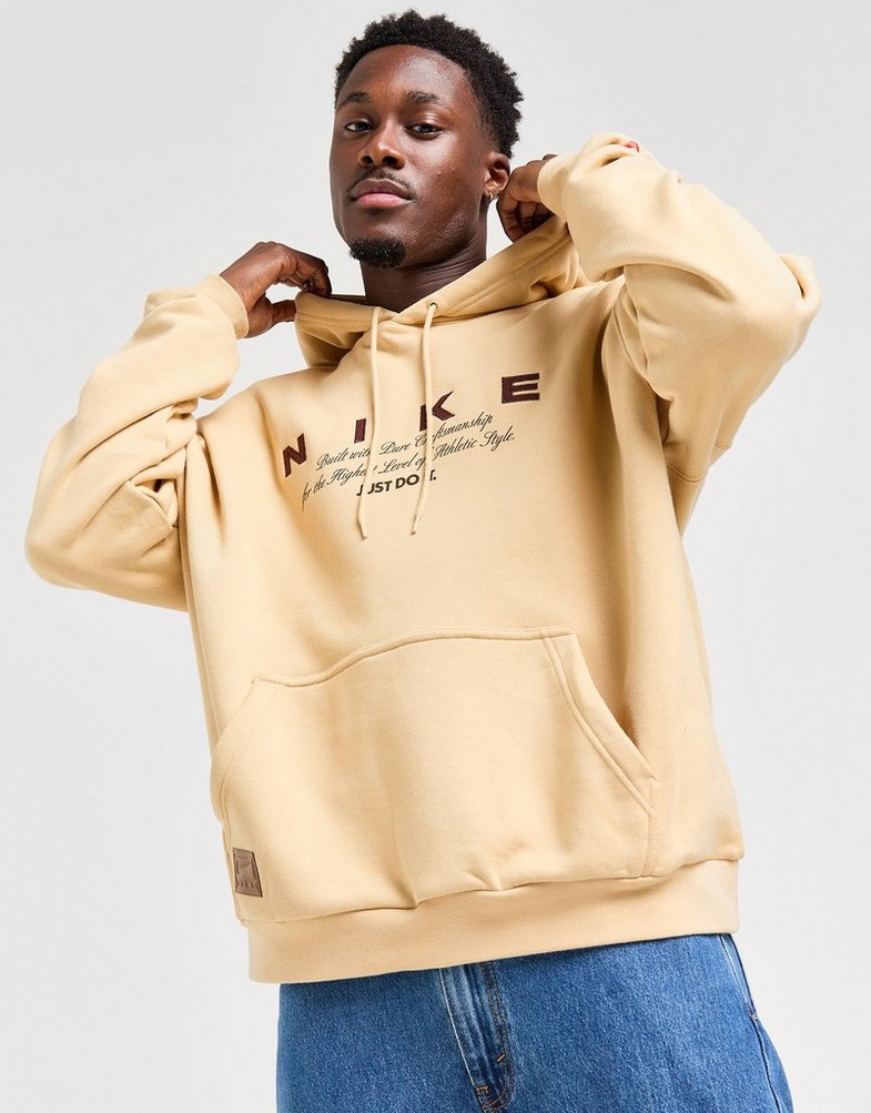 Bluză pentru bărbați NIKE BLUZĂ CU GLUGĂ M NK CLUB OS PO HD GCEL HV4006-233 Bej