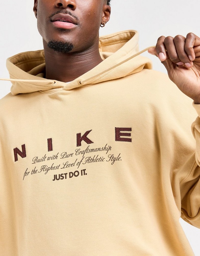 Bluză pentru bărbați NIKE BLUZĂ CU GLUGĂ M NK CLUB OS PO HD GCEL HV4006-233 Bej