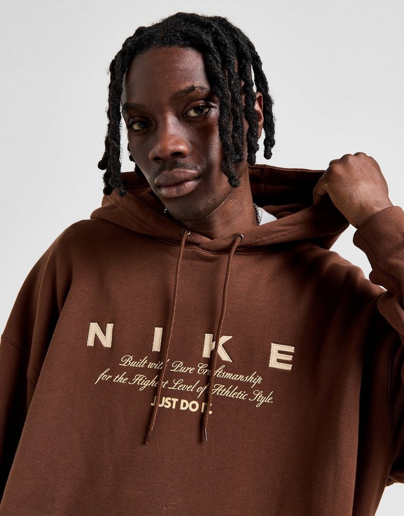 Чоловічі кофти NIKE КОФТА З КАПЮШОНОМ M NK CLUB OS PO HD GCEL HV4006-259 Коричневий