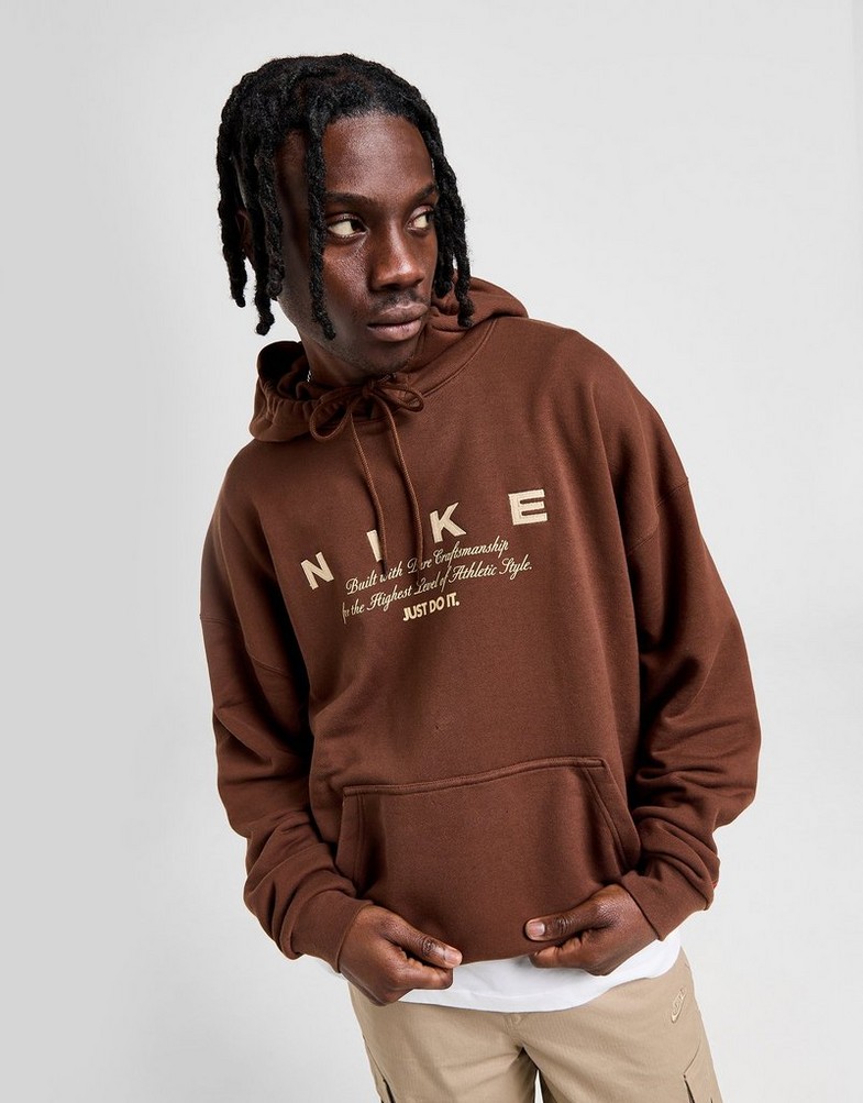 Чоловічі кофти NIKE КОФТА З КАПЮШОНОМ M NK CLUB OS PO HD GCEL HV4006-259 Коричневий