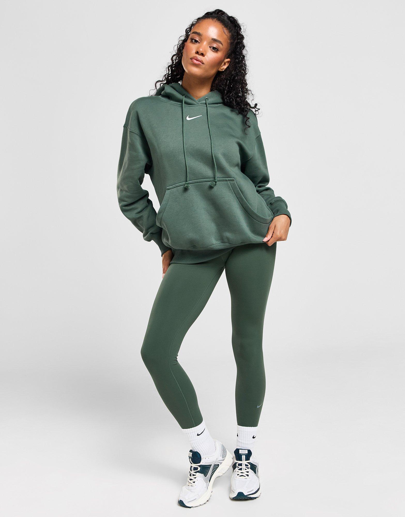 Bluza damska NIKE BLUZA Z KAPTUREM W NSW PHNX FLC OS PO HOODIE DQ5860-338 Zielony
