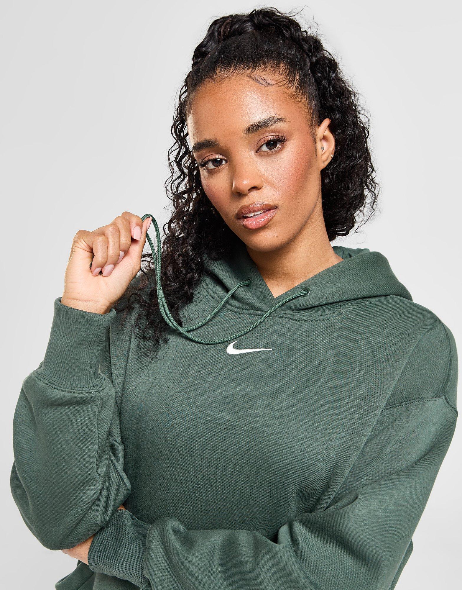 Bluza damska NIKE BLUZA Z KAPTUREM W NSW PHNX FLC OS PO HOODIE DQ5860-338 Zielony
