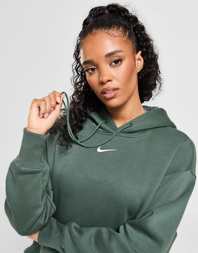 Дамска блуза NIKE СУИТЧЪР С КАЧУЛКА W NSW PHNX FLC OS PO HOODIE DQ5860-338 Зелен