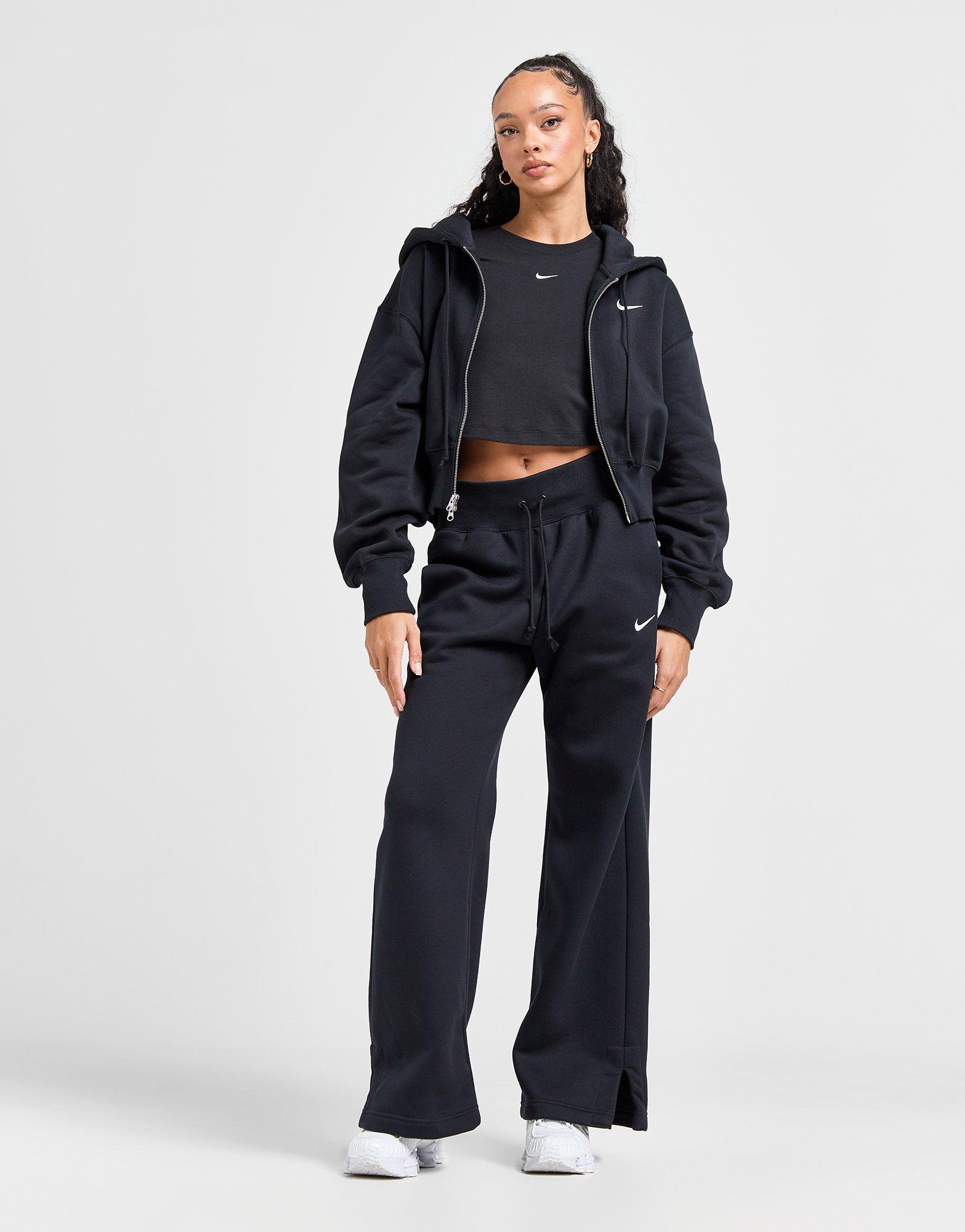 Bluză pentru femei NIKE BLUZĂ CU GLUGĂ W NSW PHNX FLC HJ0940-010 Negru