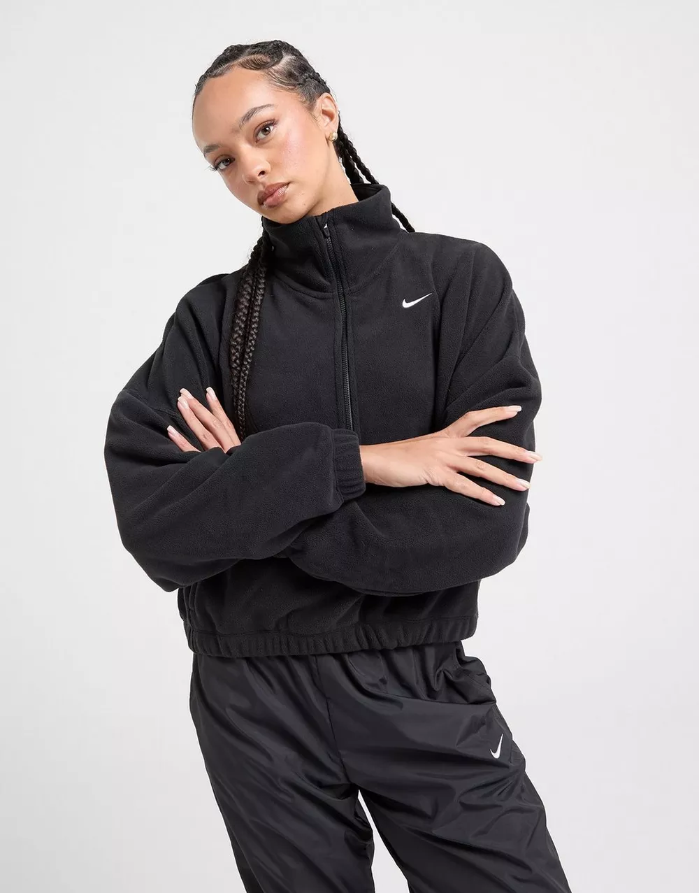 NIKE КОФТА НА БЛИСКАВЦІ W NK ONE TF HZ ТОП ФЛІС, фото 1 з 5