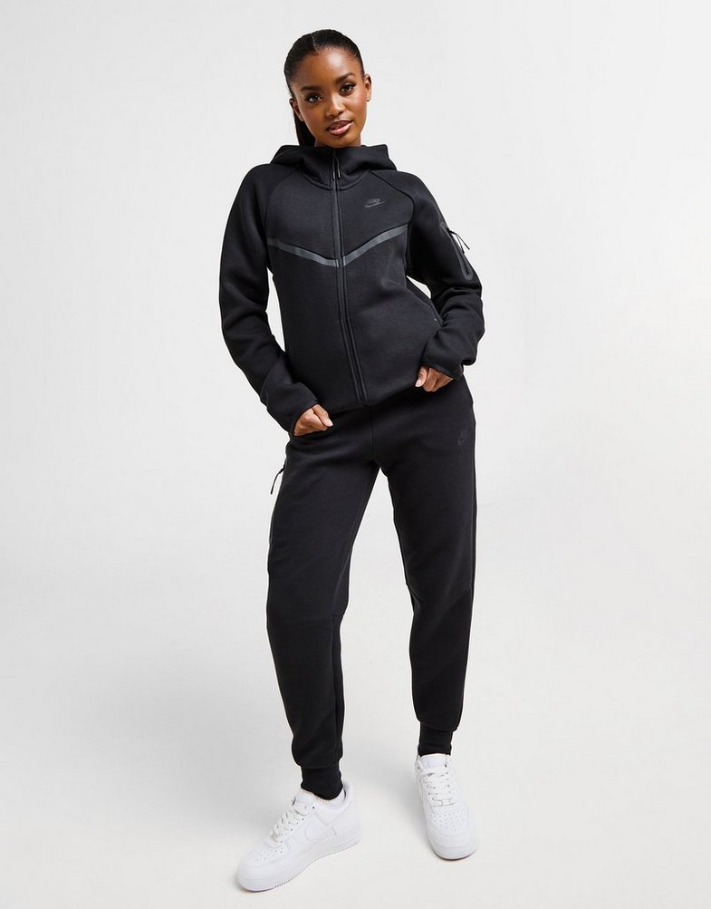 Жіночі штани NIKE ШТАНИ W NSW TCH FLC MR JGGER 2 HV6779-010 Чорний