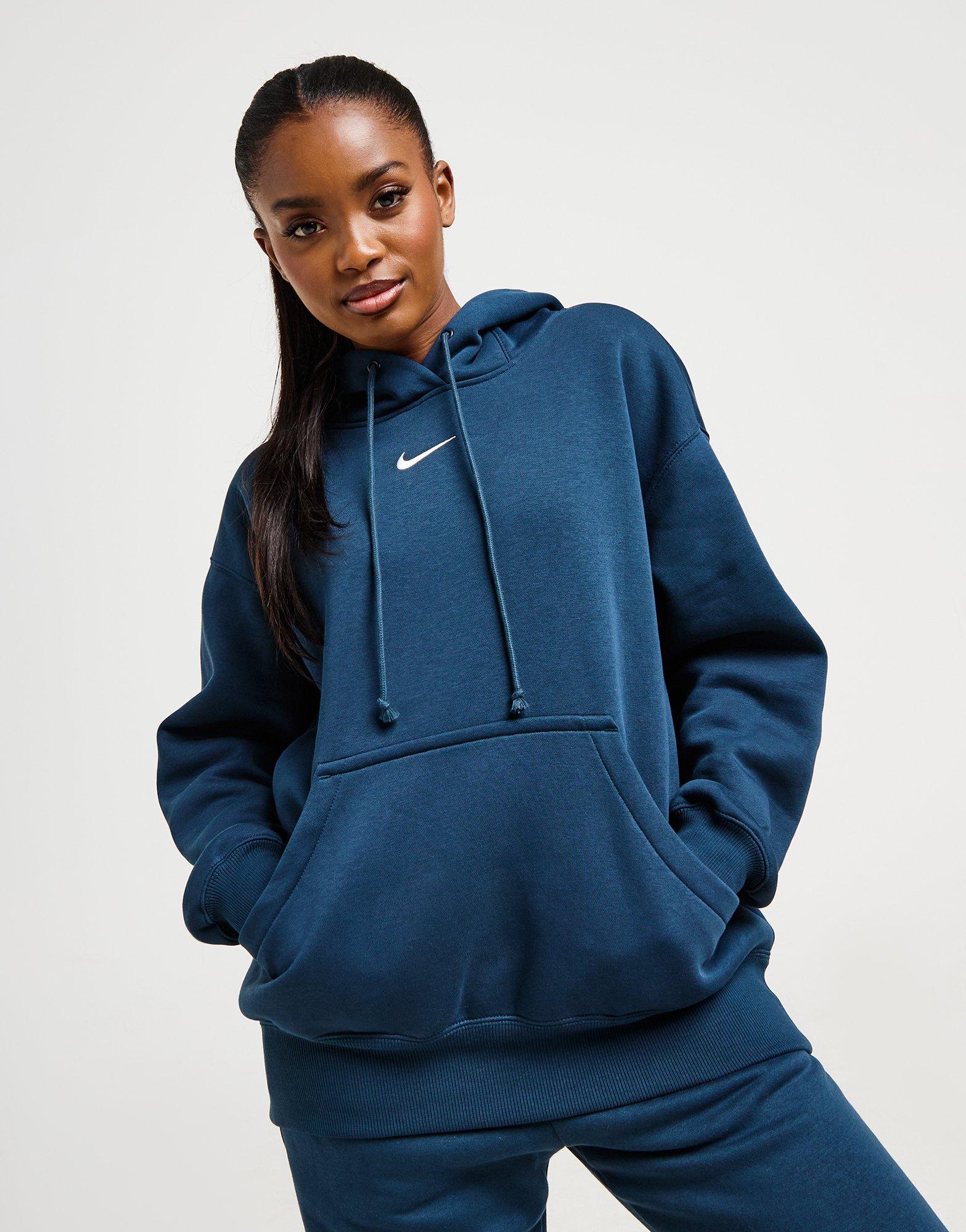 Дамска блуза NIKE СУИТЧЪР С КАЧУЛКА W NSW PHNX FLC OS PO HOODIE DQ5860-478 Тъмносин