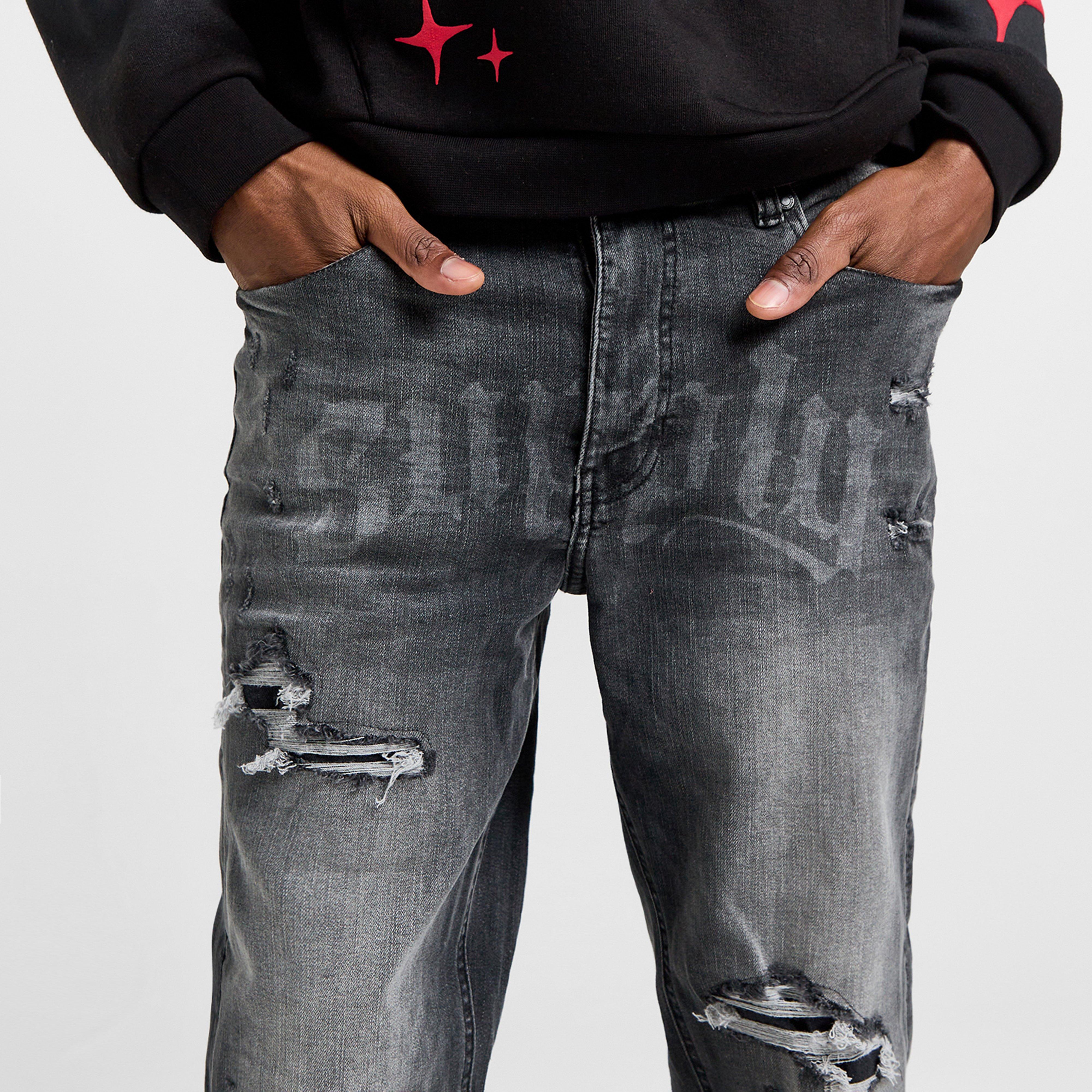 Blugi pentru bărbați SUPPLY&DEMAND PANTALONI  KATIMA JEAN BLK SLIM