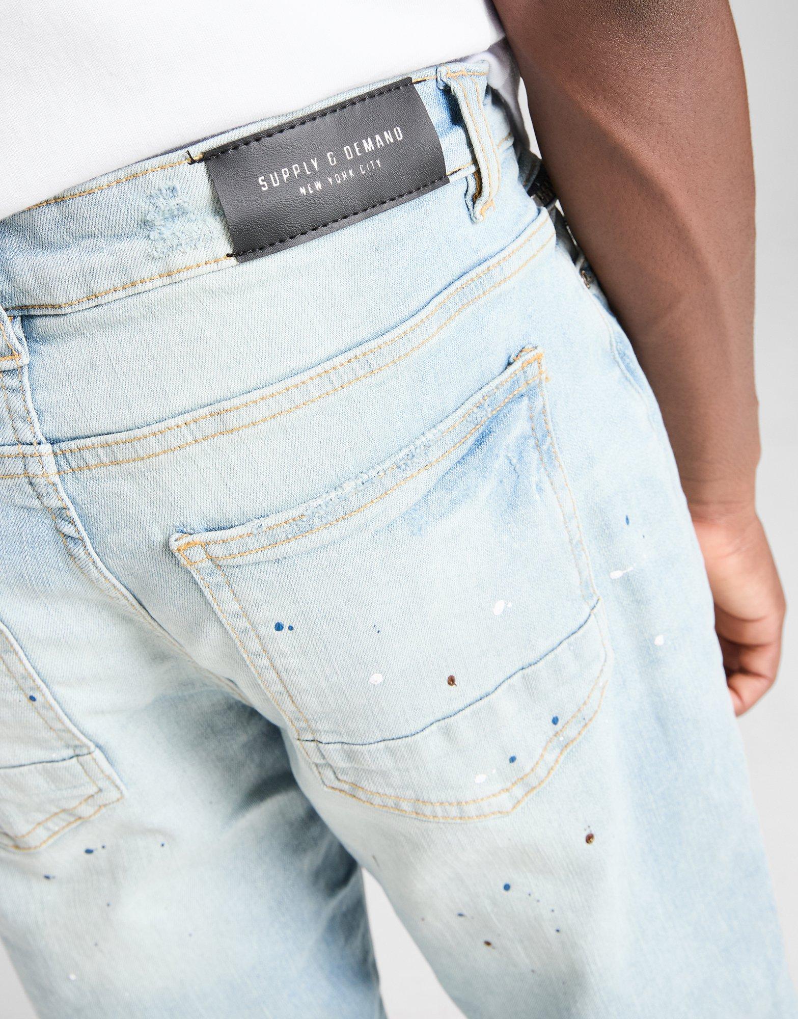 SUPPLY&DEMAND PANTALONI  DENVER DNM JN LWD SUPTJB17264740 Albastru