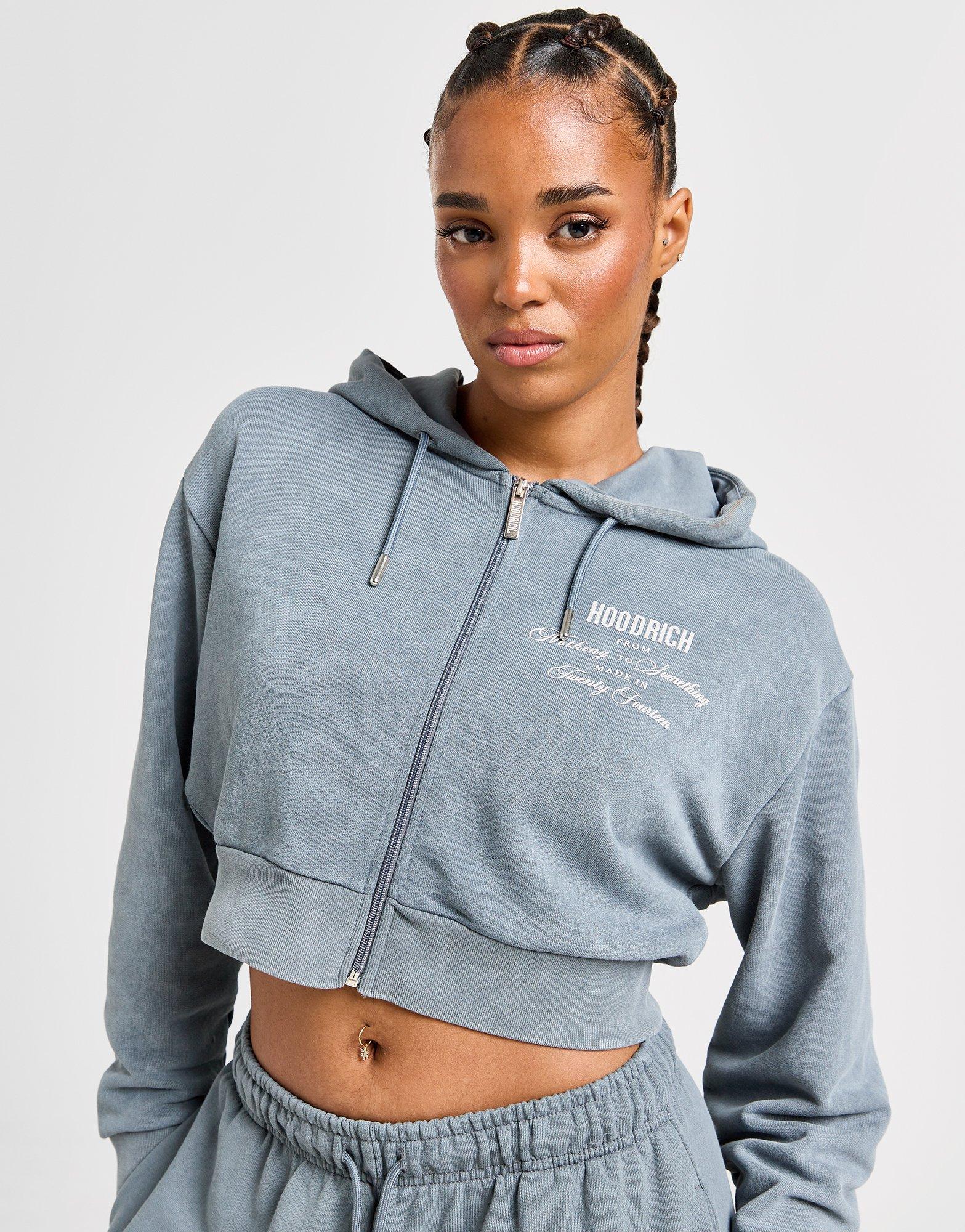 Дамска блуза HOODRICH СУИТЧЪР СЪС ЗАКОПЧАВАНЕ   С КАЧУЛКА EQUATE CRP FZ HW03240284 Сив