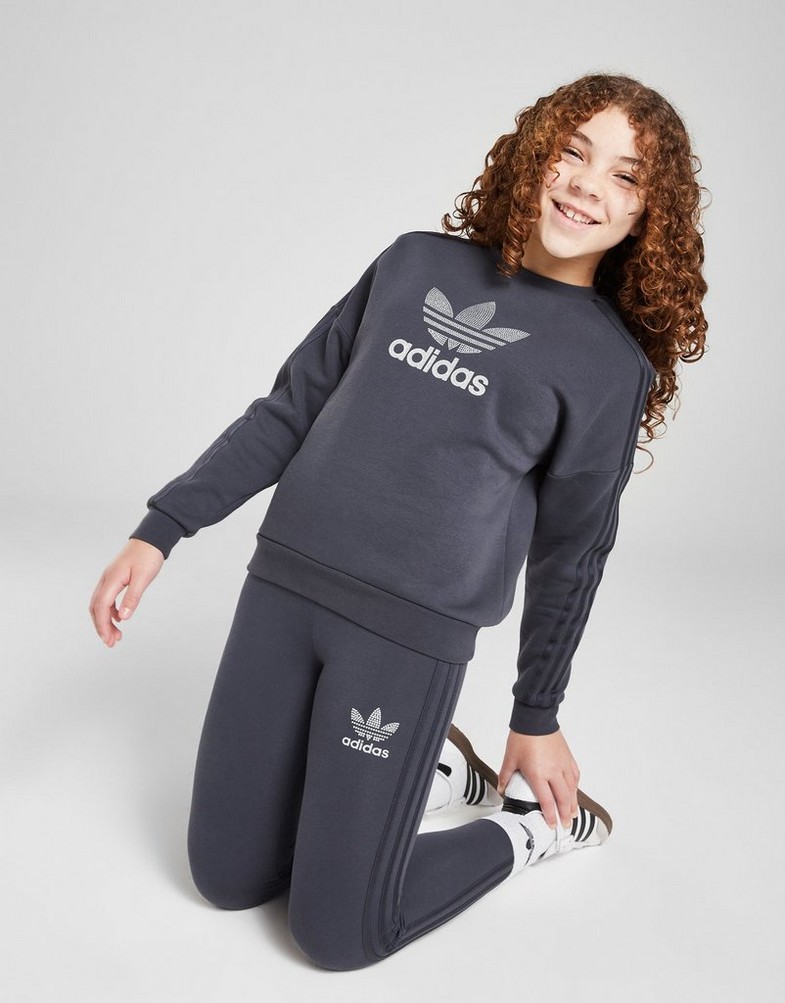 Pantaloni pentru copii ADIDAS COLANȚI (G)GLTR TREF 3S LEG BLU G JD1247 Bleumarin