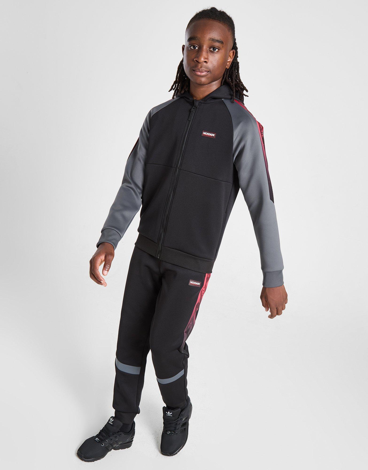 Detská mikina MCKENZIE MIKINA ROZEPÍNACÍ S KAPUCÍ GLINT PLY FZ MCKTJB16190007 Černá