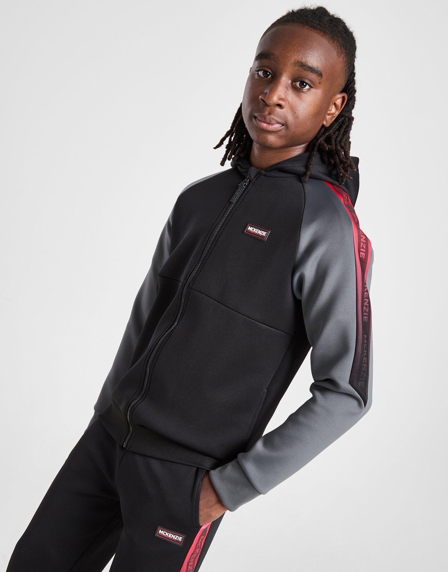 Detská mikina MCKENZIE MIKINA ROZEPÍNACÍ S KAPUCÍ GLINT PLY FZ MCKTJB16190007 Černá