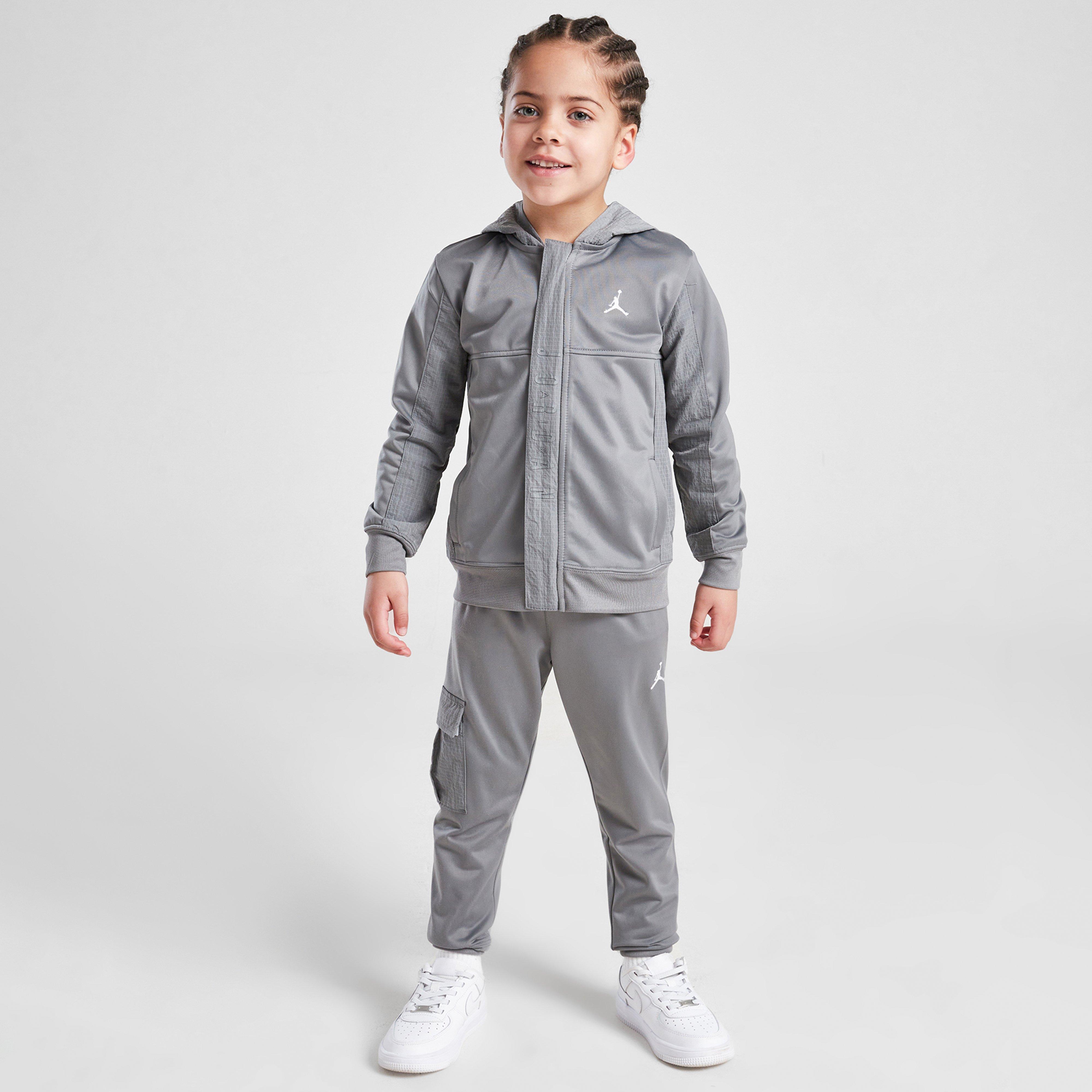 Dětská tepláková souprava JORDAN SOUPRAVA POLY WVN FZ SUIT GRY B