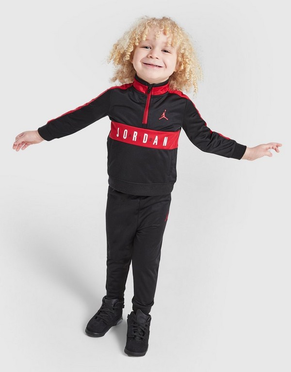 Jordan Súprava Poly 1/4 Zip St Blk/red B