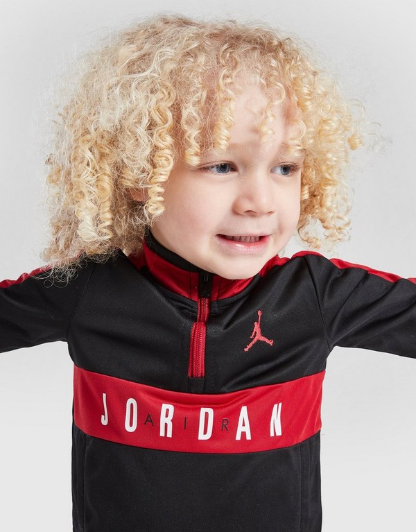 Jordan Súprava Poly 1/4 Zip St Blk/red B