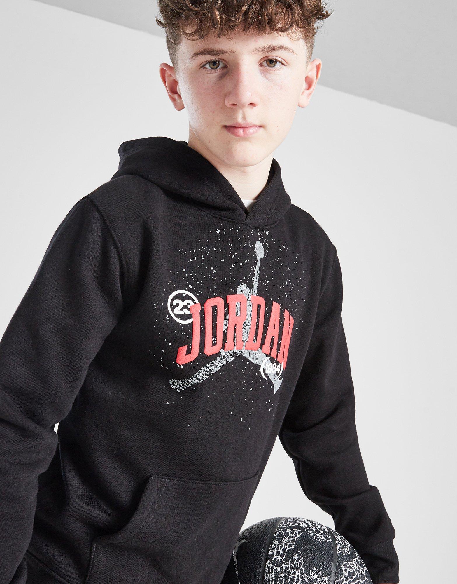 WCJ 1984スウェット Hanorac JORDAN BLUZĂ CU GLUGĂ 1984 JM OH HD BLK/RED B 95D707